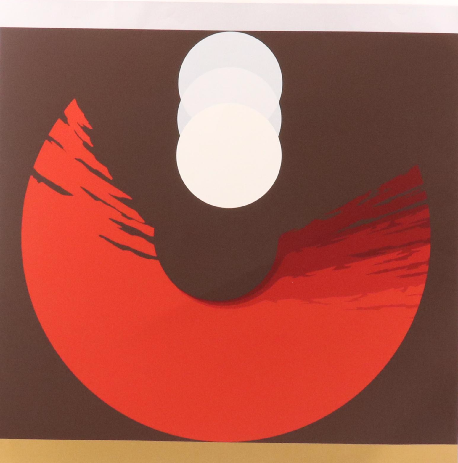 Thomas Whelan Benton Abstract Serigraph "Evolution Series – Red," 1981