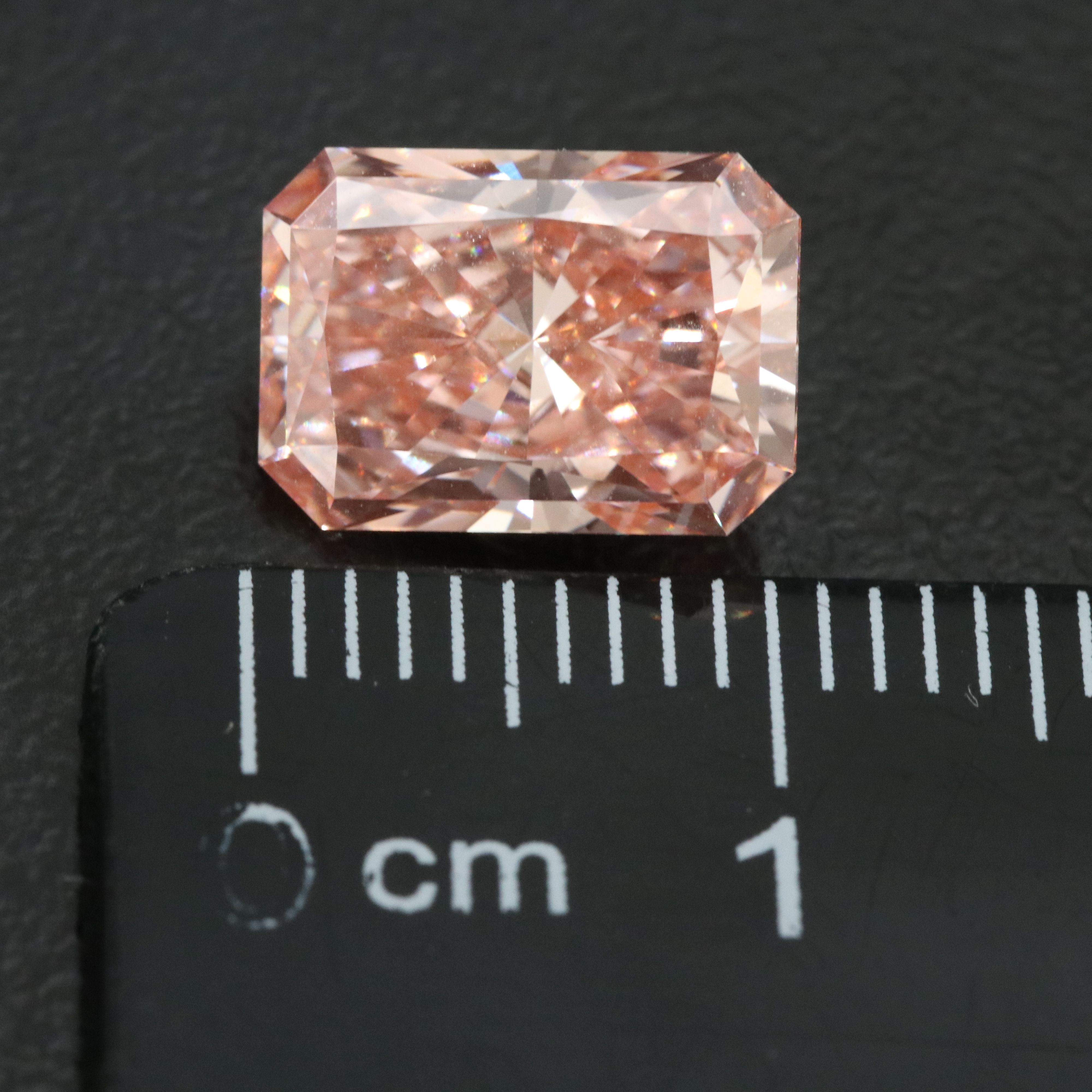 Loose 3.08 CT Lab Grown Fancy Pink Diamond with IGI Report