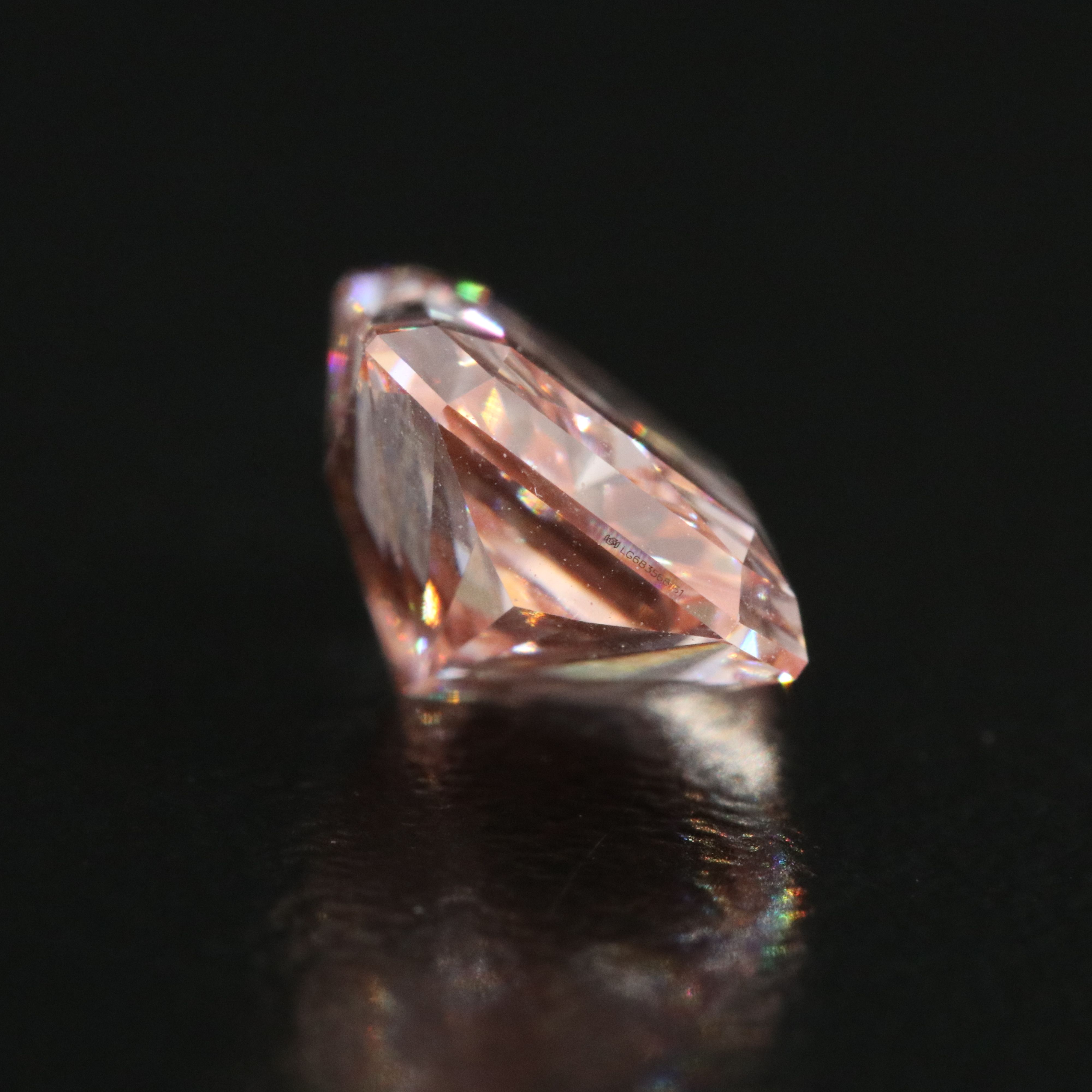 Loose 3.08 CT Lab Grown Fancy Pink Diamond with IGI Report
