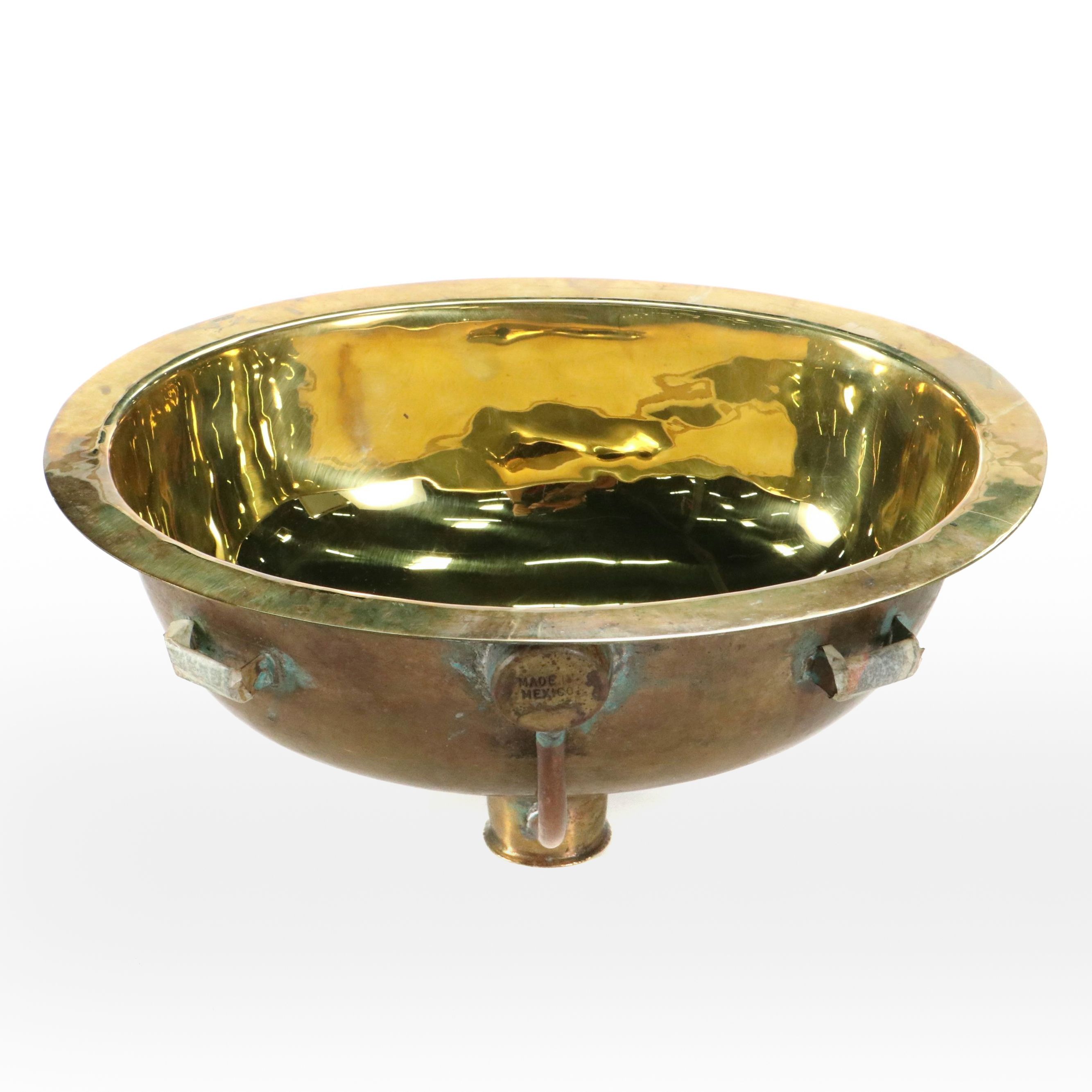 Bates and Bates Mexican Brass Bathroom Sink