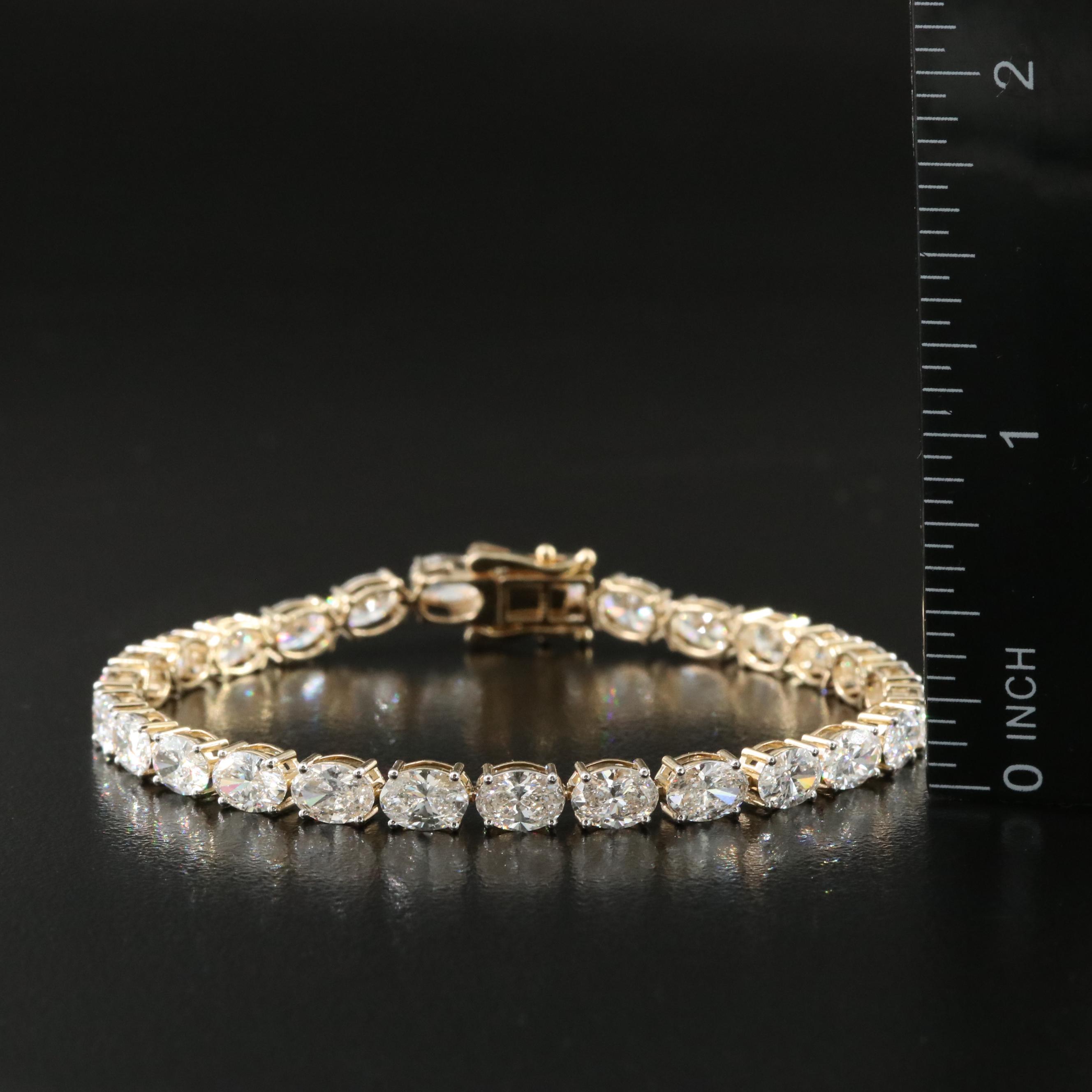 14K 11.23 CTW Lab Grown Diamond Line Bracelet