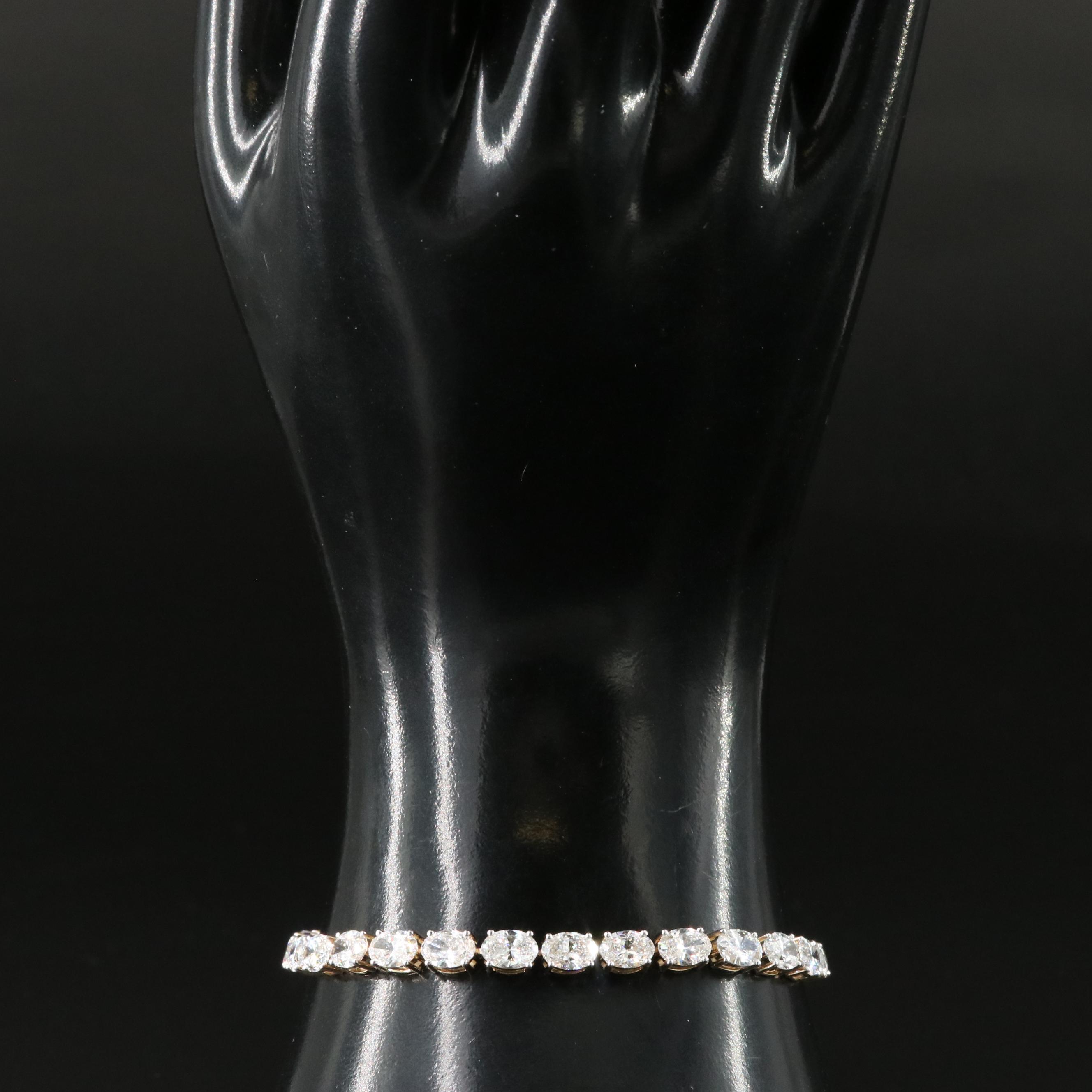 14K 11.23 CTW Lab Grown Diamond Line Bracelet