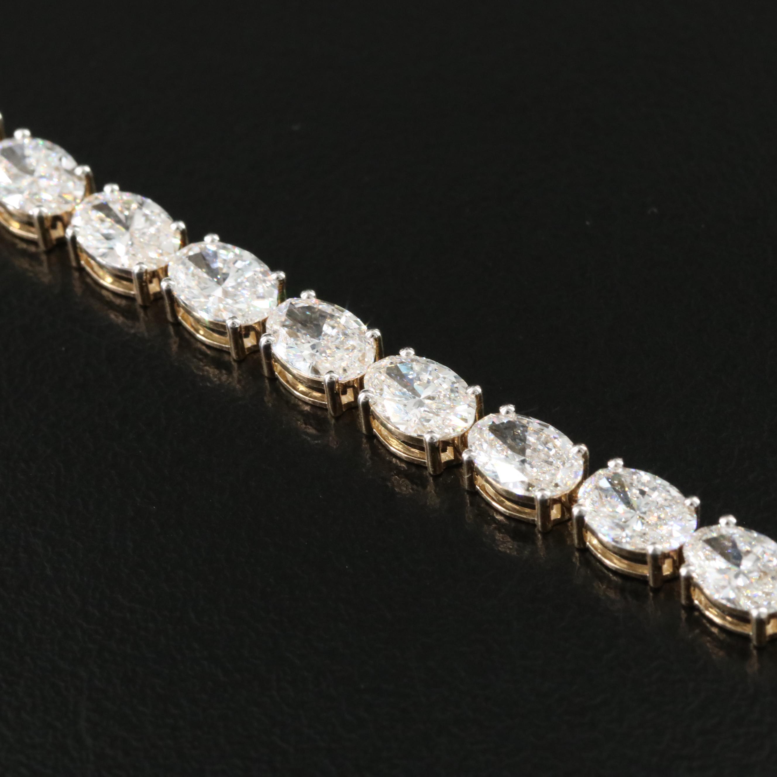 14K 11.23 CTW Lab Grown Diamond Line Bracelet