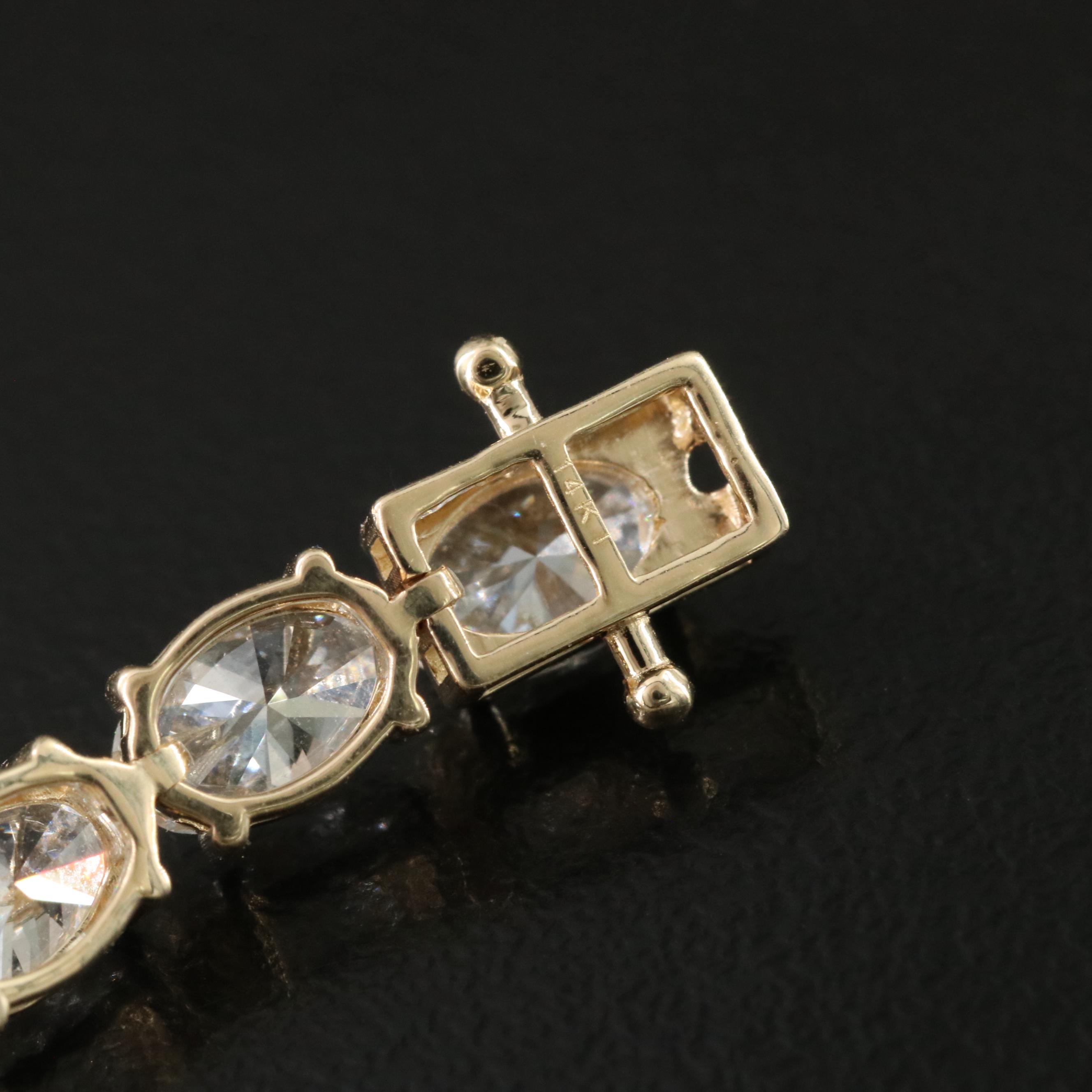 14K 11.23 CTW Lab Grown Diamond Line Bracelet