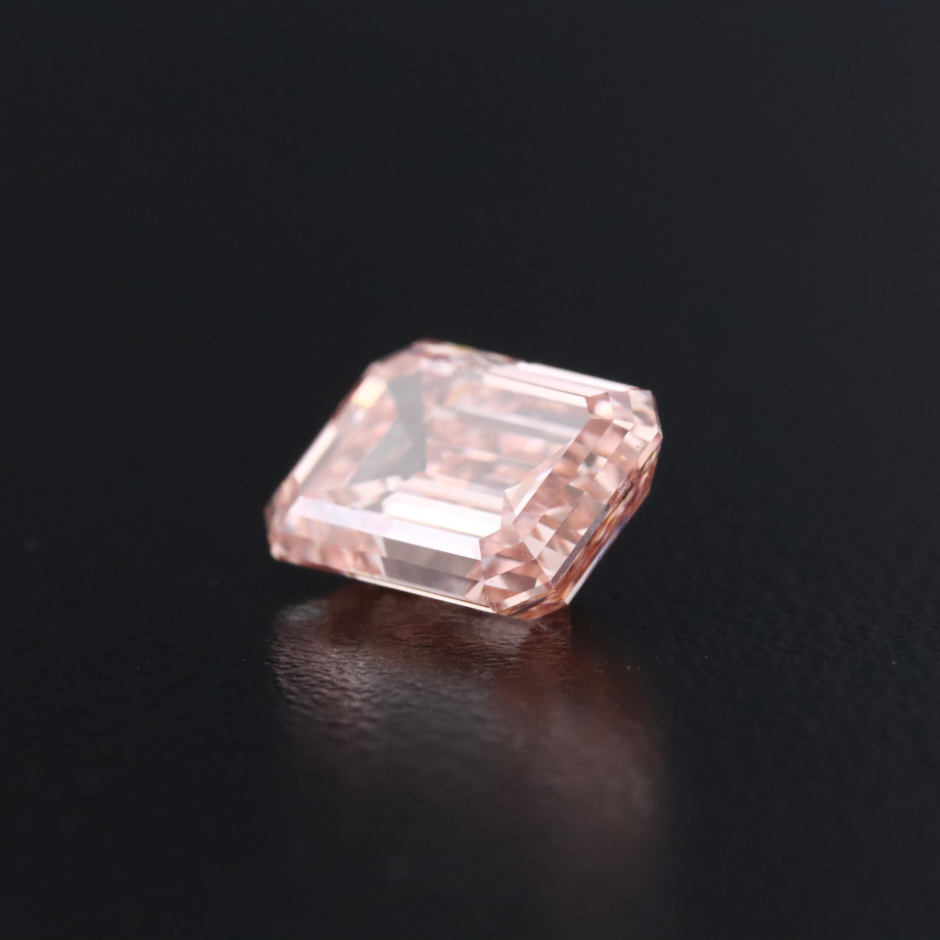 Loose 3.08 CT Lab Grown Fancy Pink Diamond with IGI Report