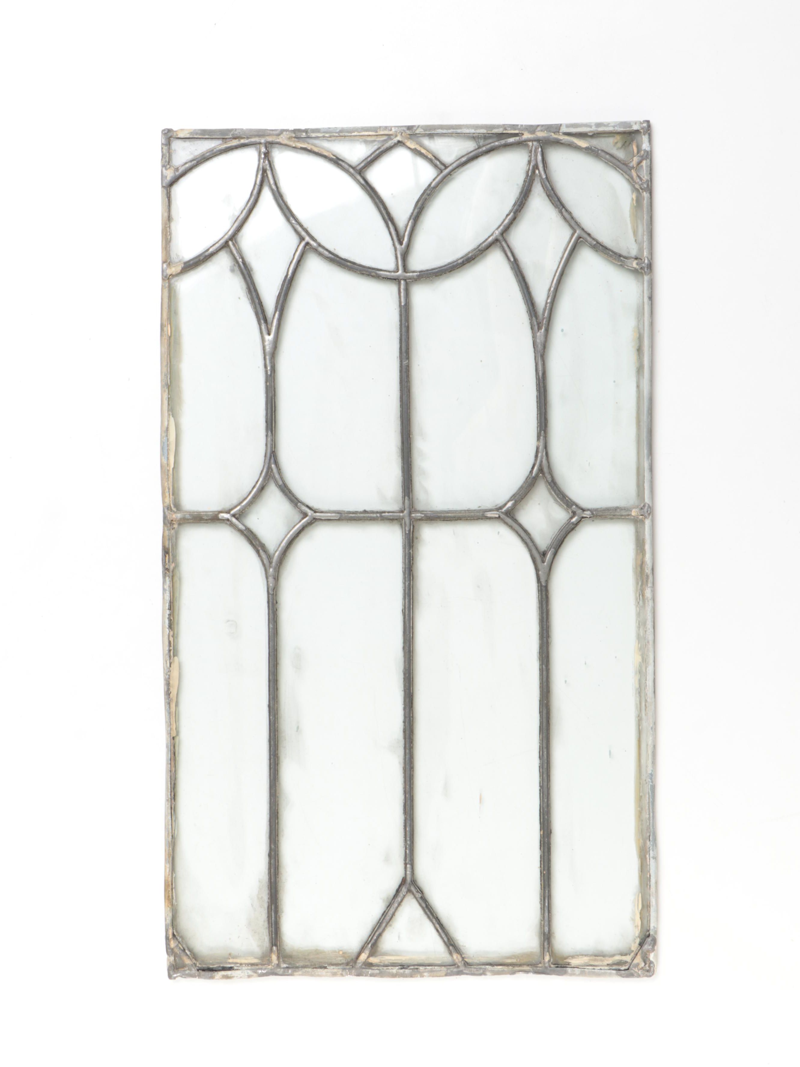Beveled Metal and Glass Window