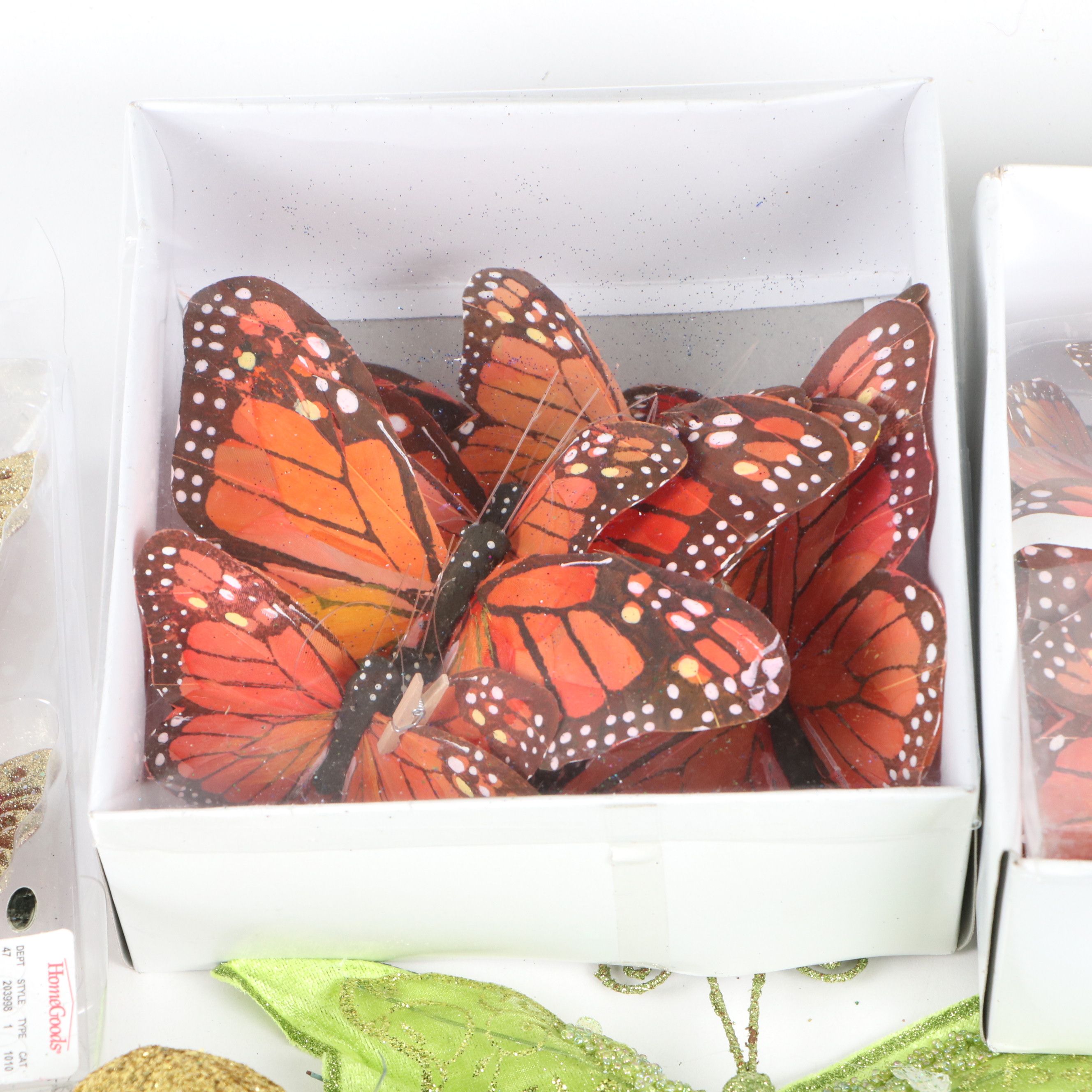 Beaded Bird, Butterfly, Fruit, and More Christmas Tree Ornaments