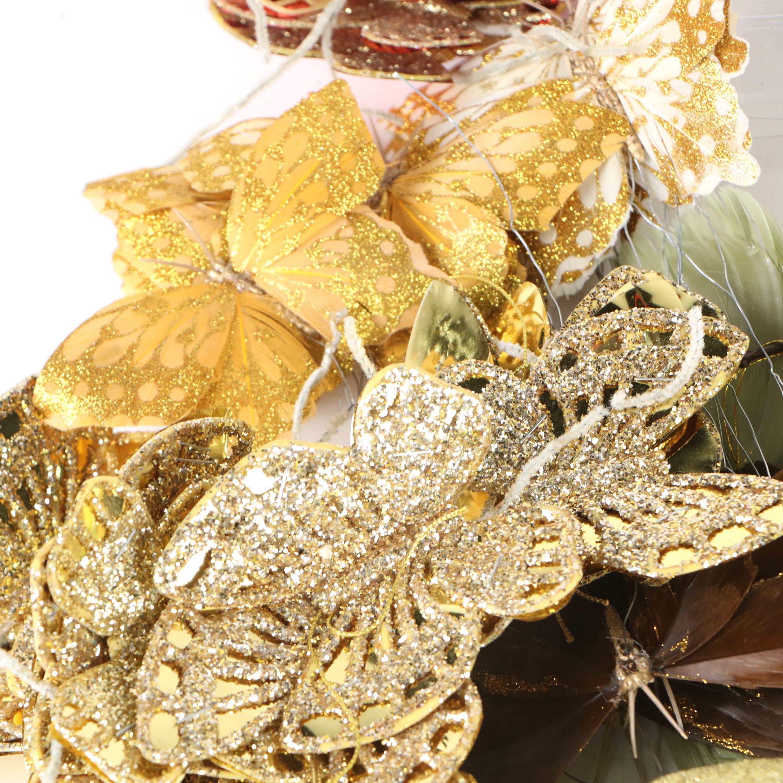 Beaded Bird, Butterfly, Fruit, and More Christmas Tree Ornaments