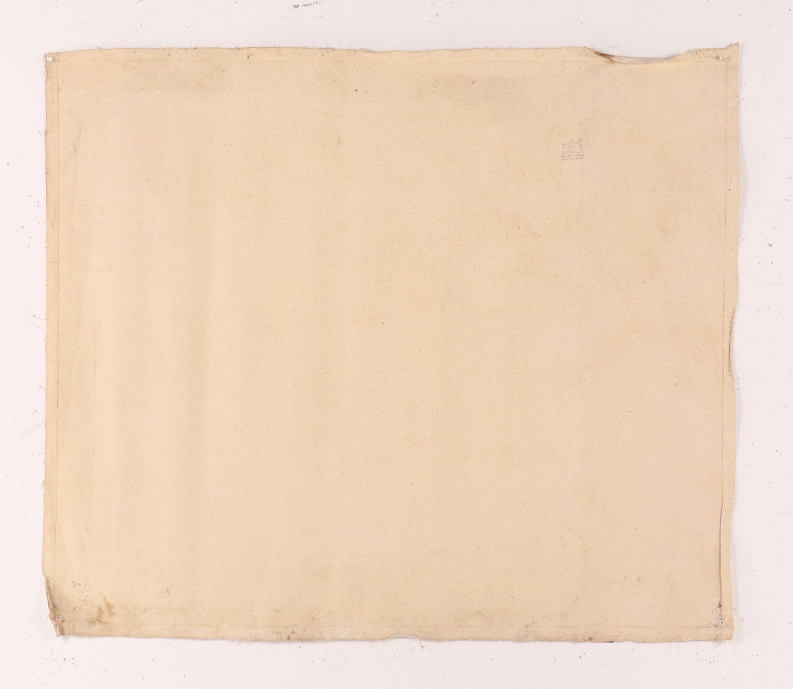 James L. Bruch Western Genre Oil Painting of Two Cowboys