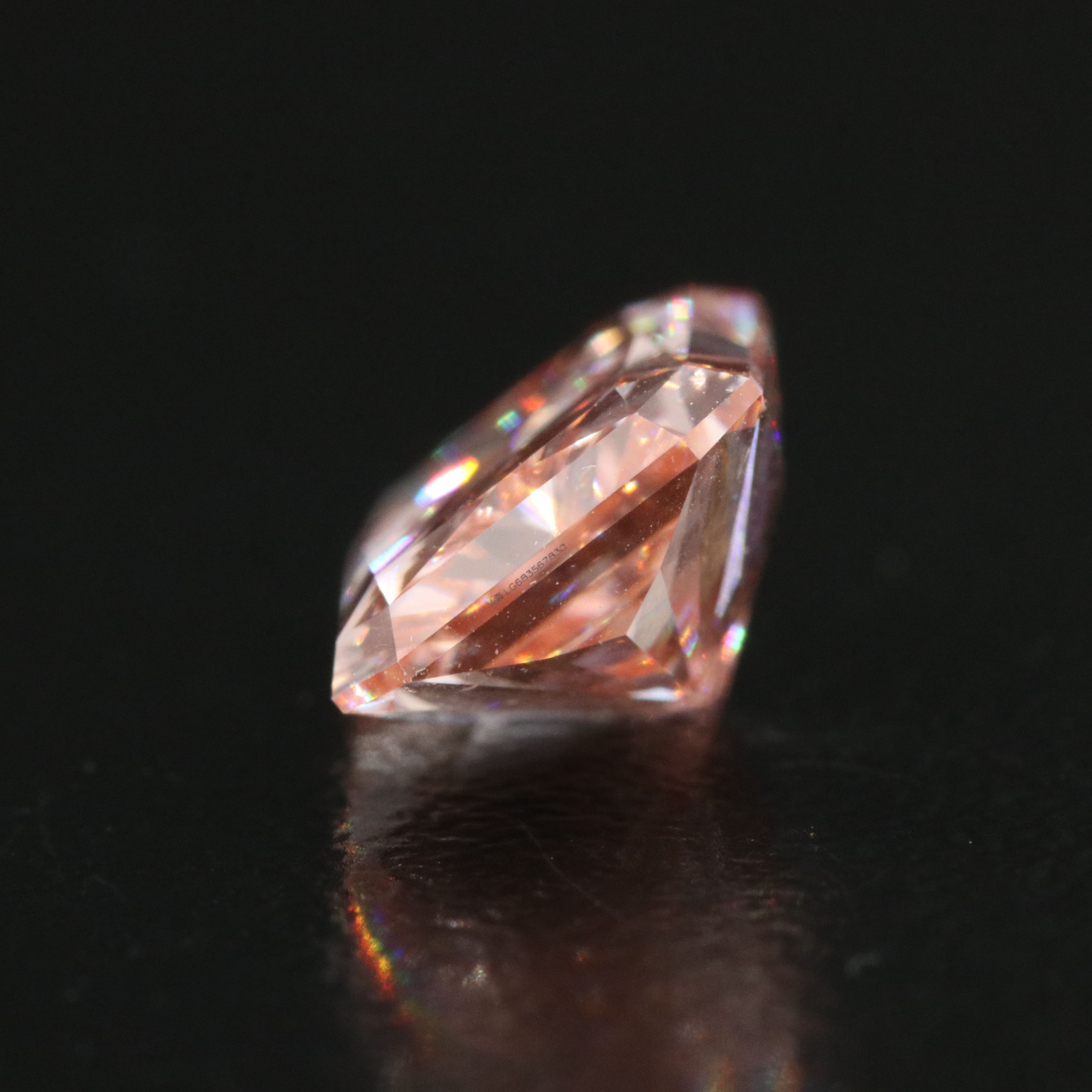 Loose 3.07 CT Lab Grown Fancy Pink Diamond with IGI Report