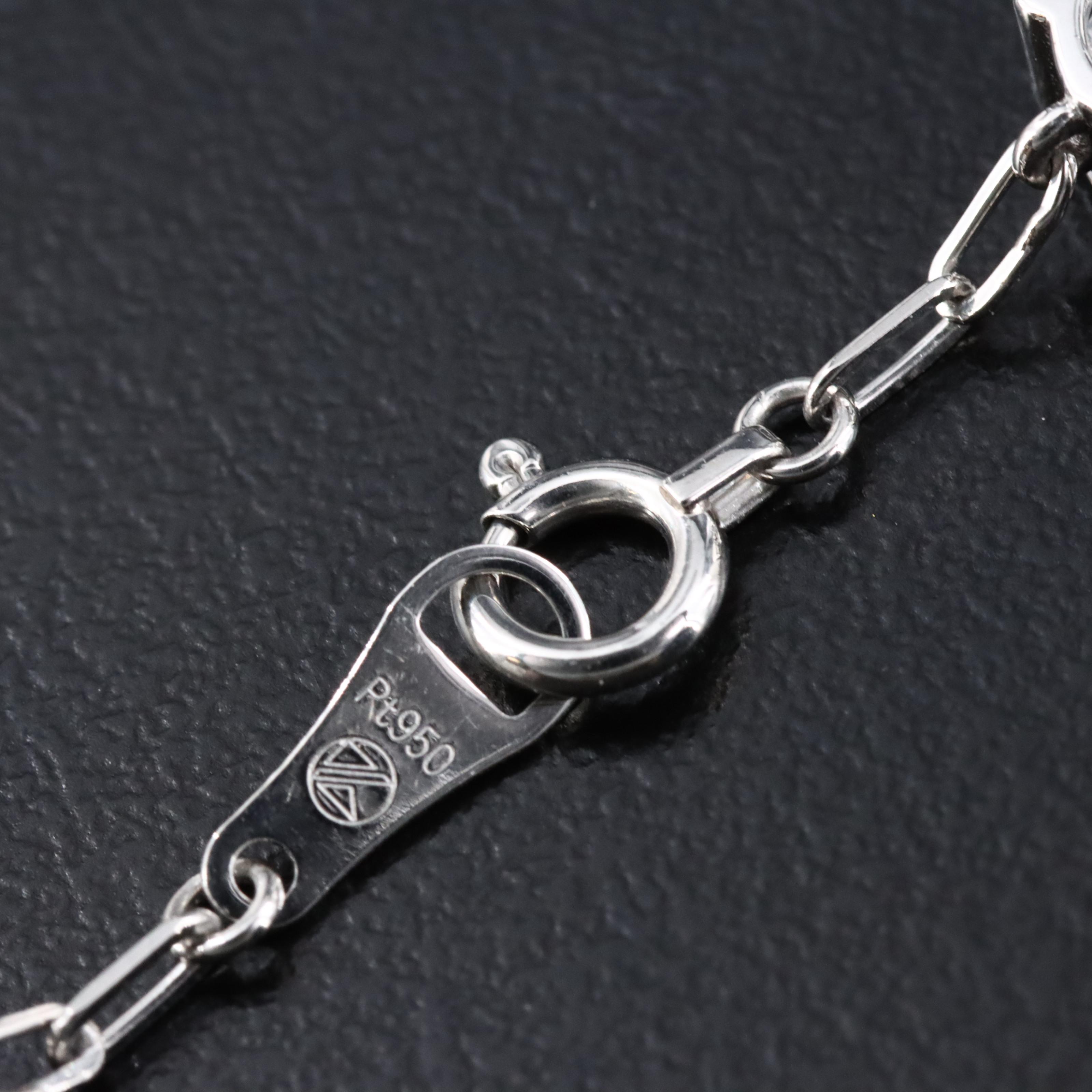 Platinum 8.84 CTW Lab Grown Diamond Station Necklace