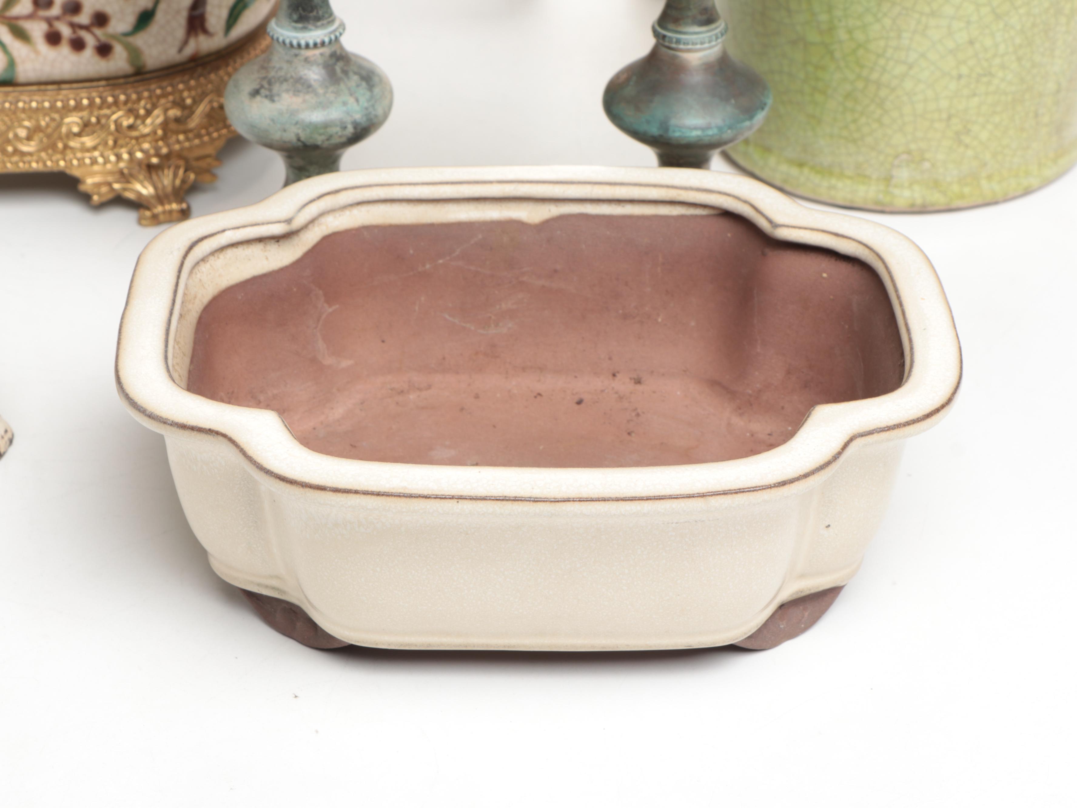 Nettle Creek Bust with Planters, Candle Prickets and Doorstop