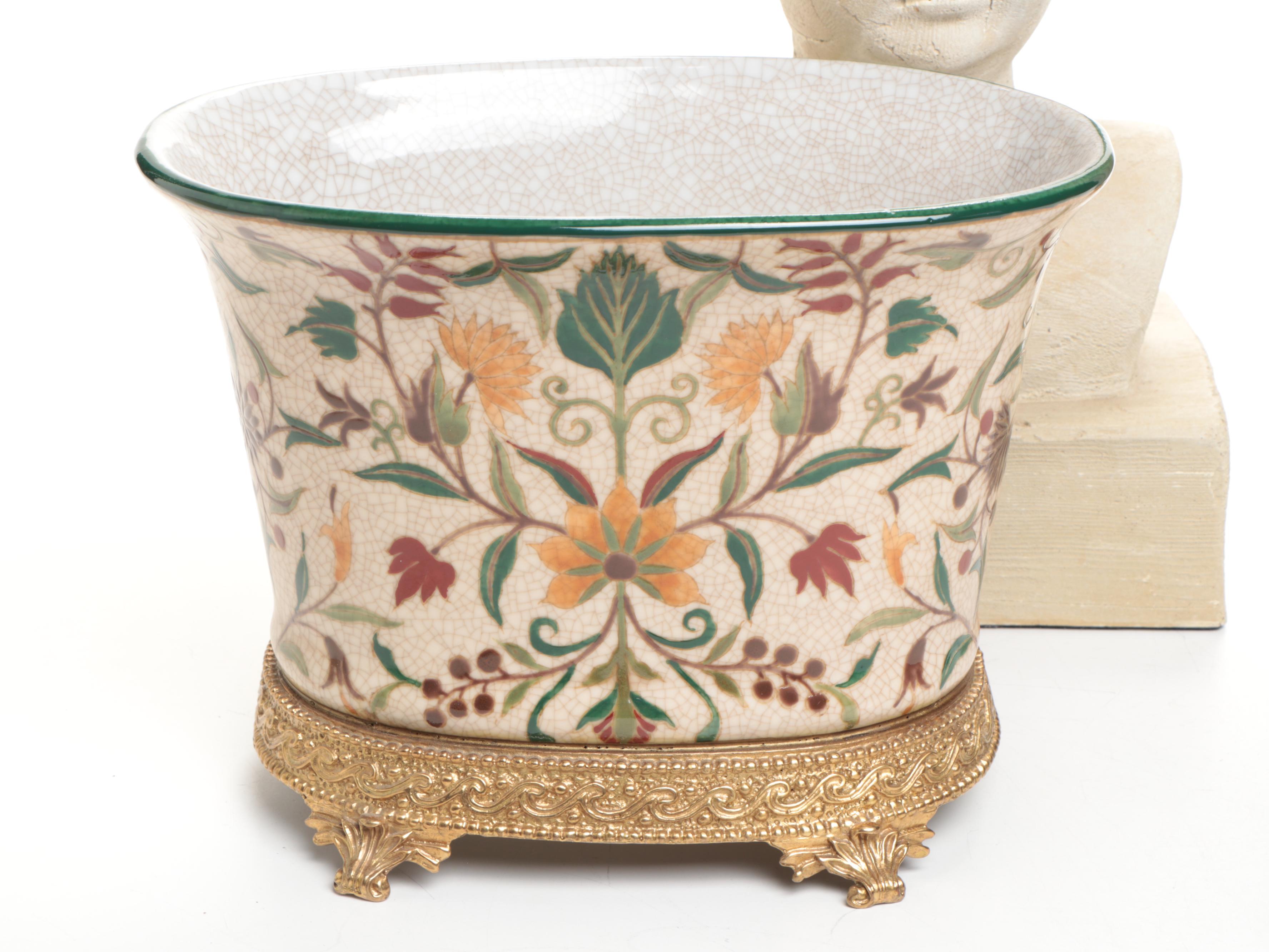 Nettle Creek Bust with Planters, Candle Prickets and Doorstop