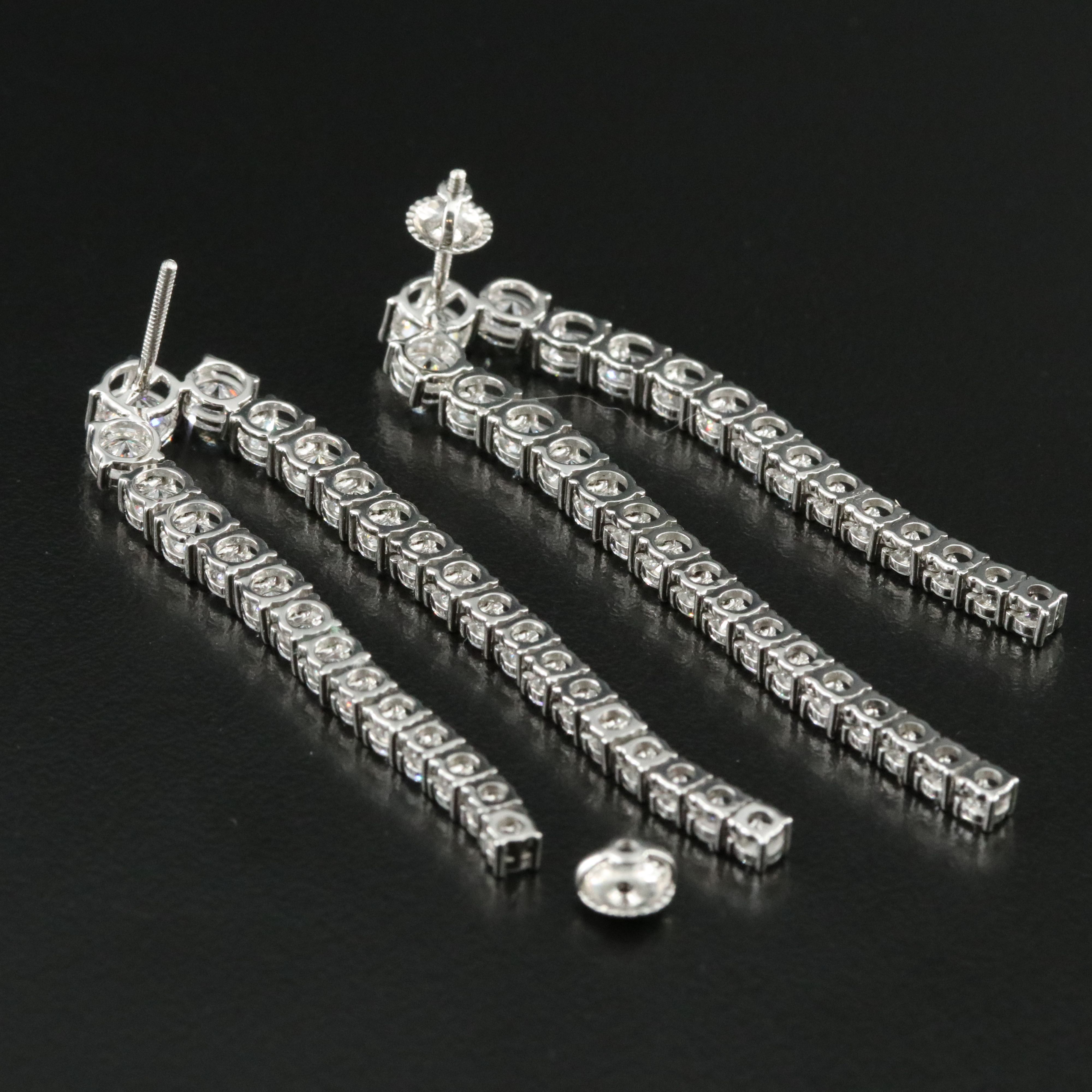Platinum 10.95 CTW Lab Grown Diamond Earrings