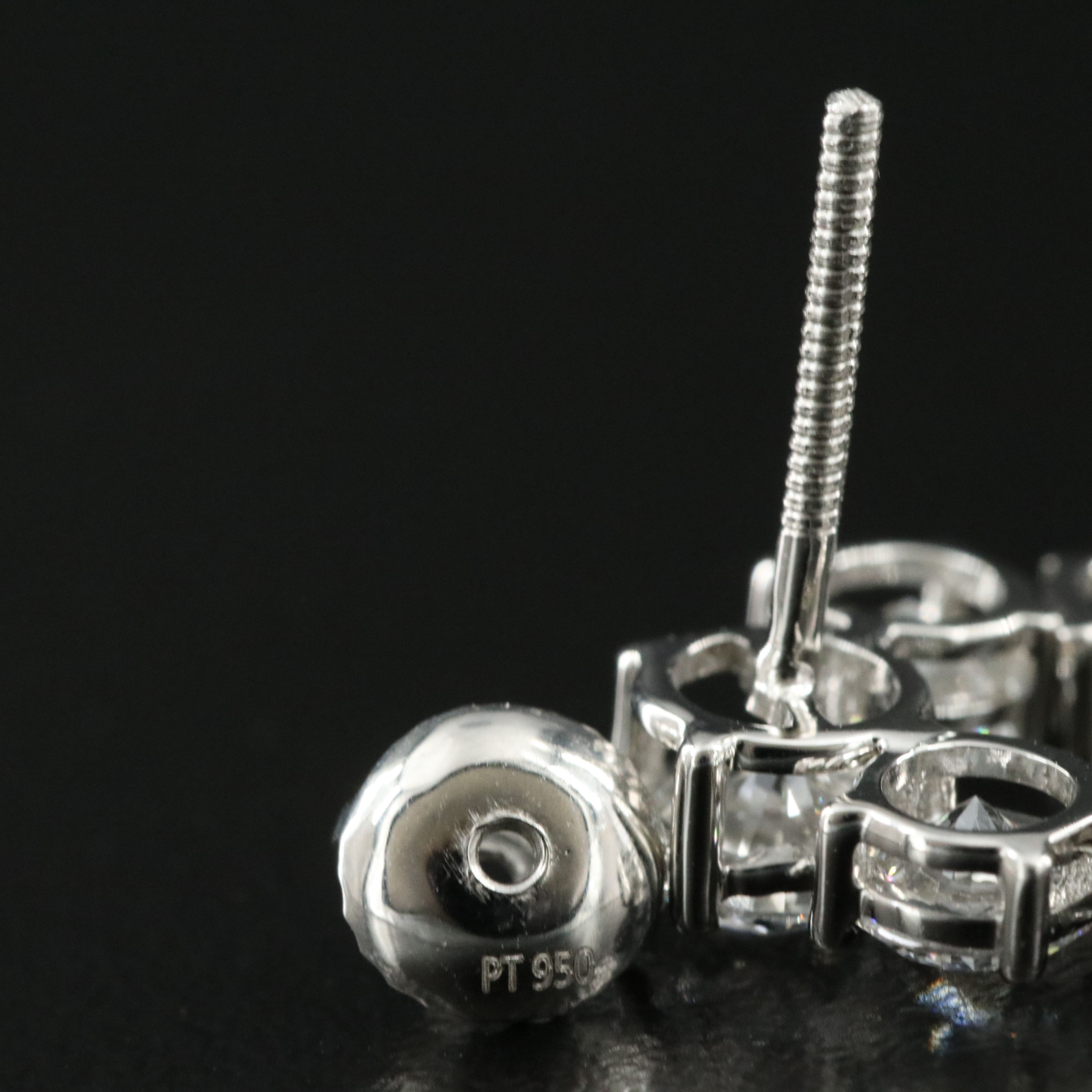 Platinum 10.95 CTW Lab Grown Diamond Earrings