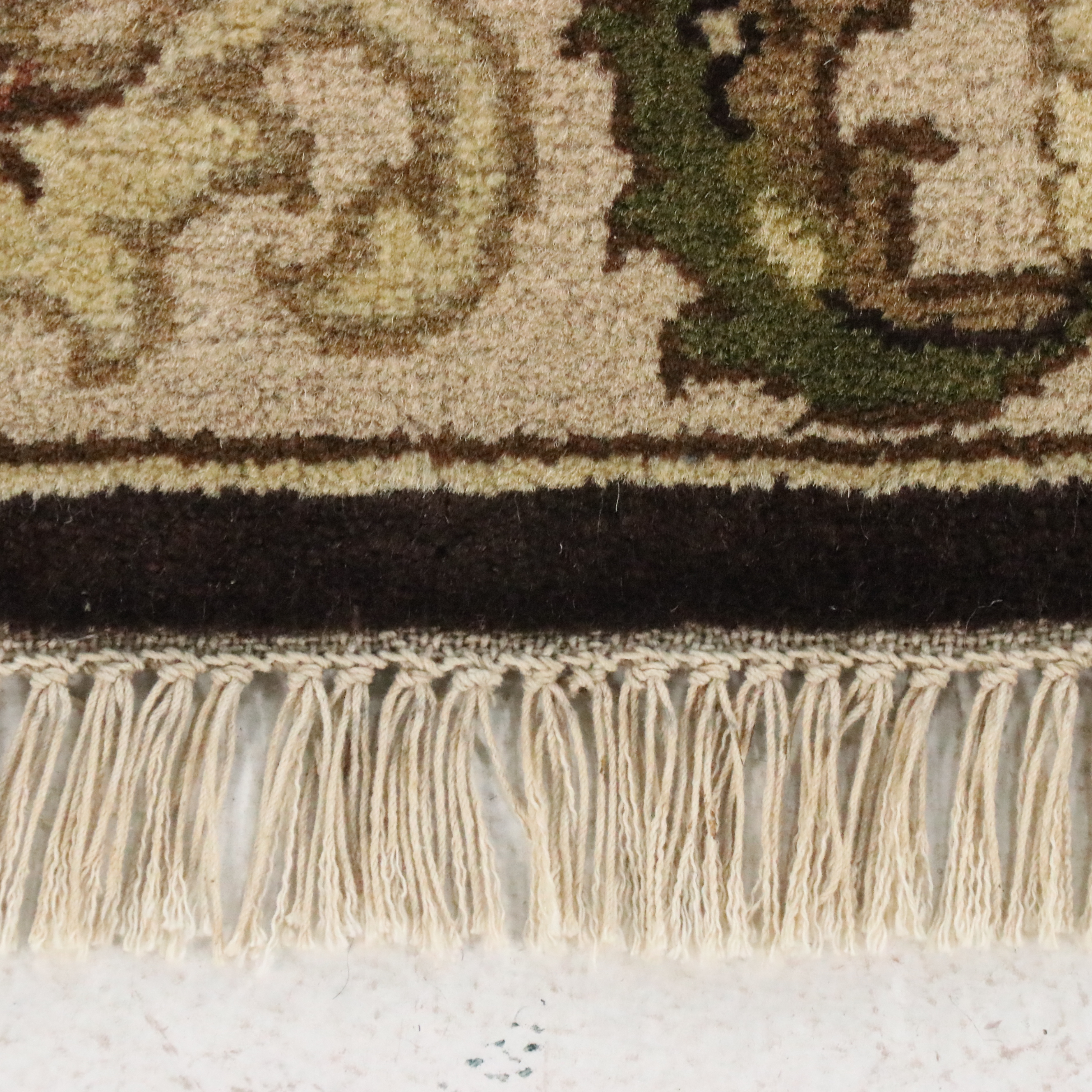 3'9 x 6'2 Hand-Knotted Indian Agra Area Rug