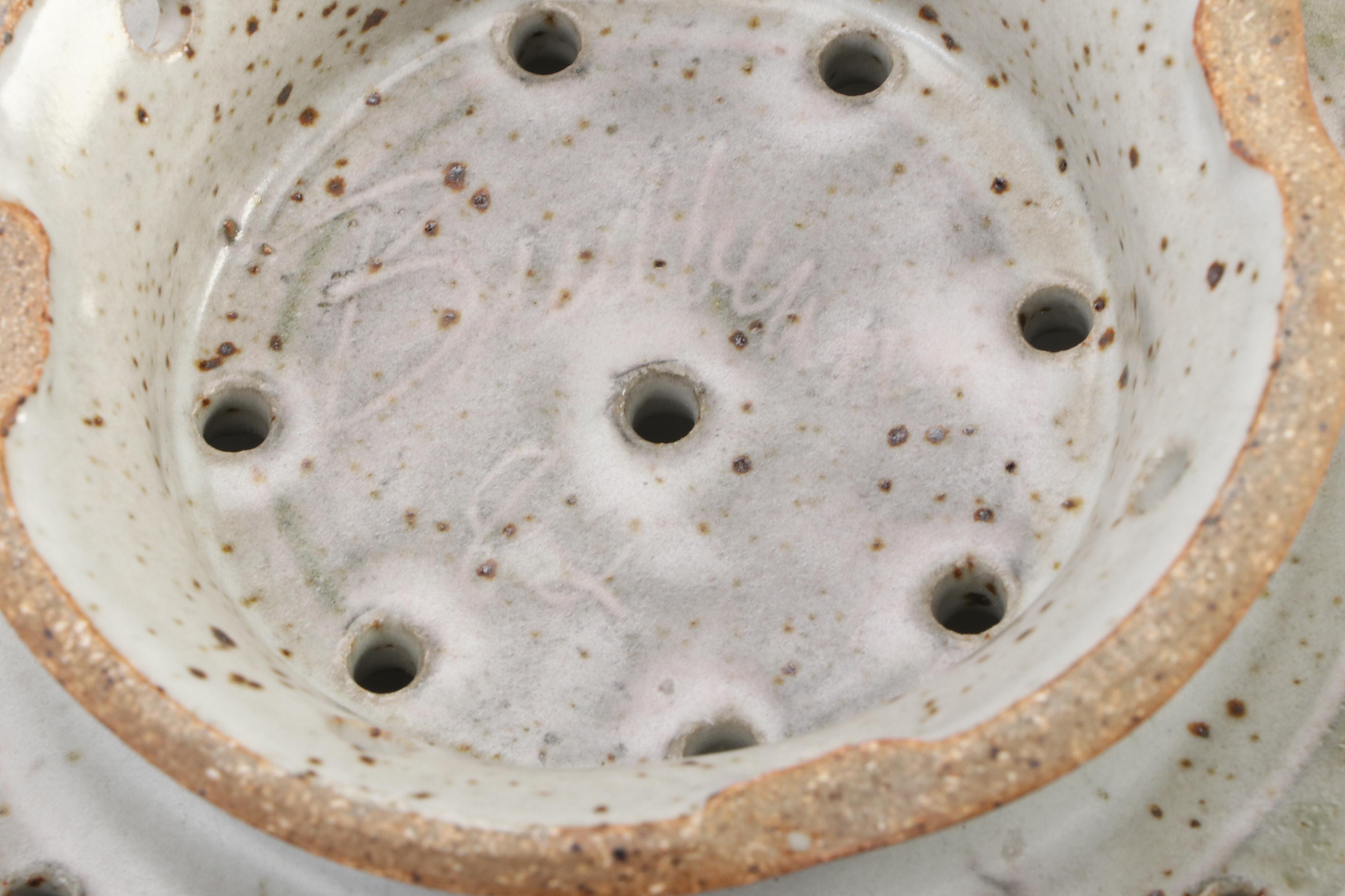 Studio Pottery Stoneware Bowls, Colander, Pitchers, Honey Pot and More