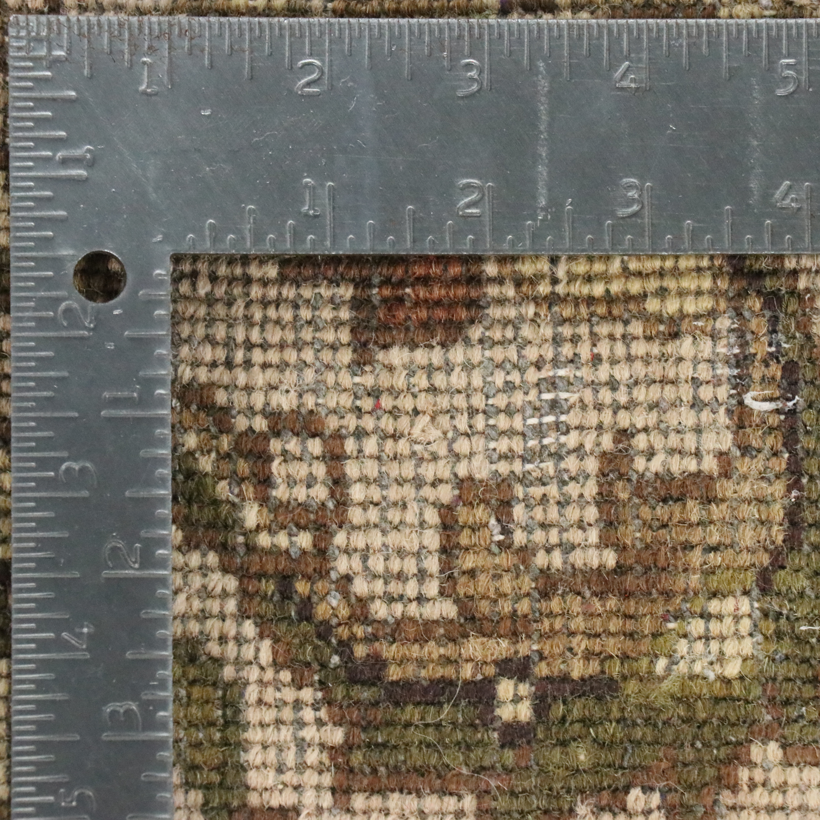 3'9 x 6'2 Hand-Knotted Indian Agra Area Rug