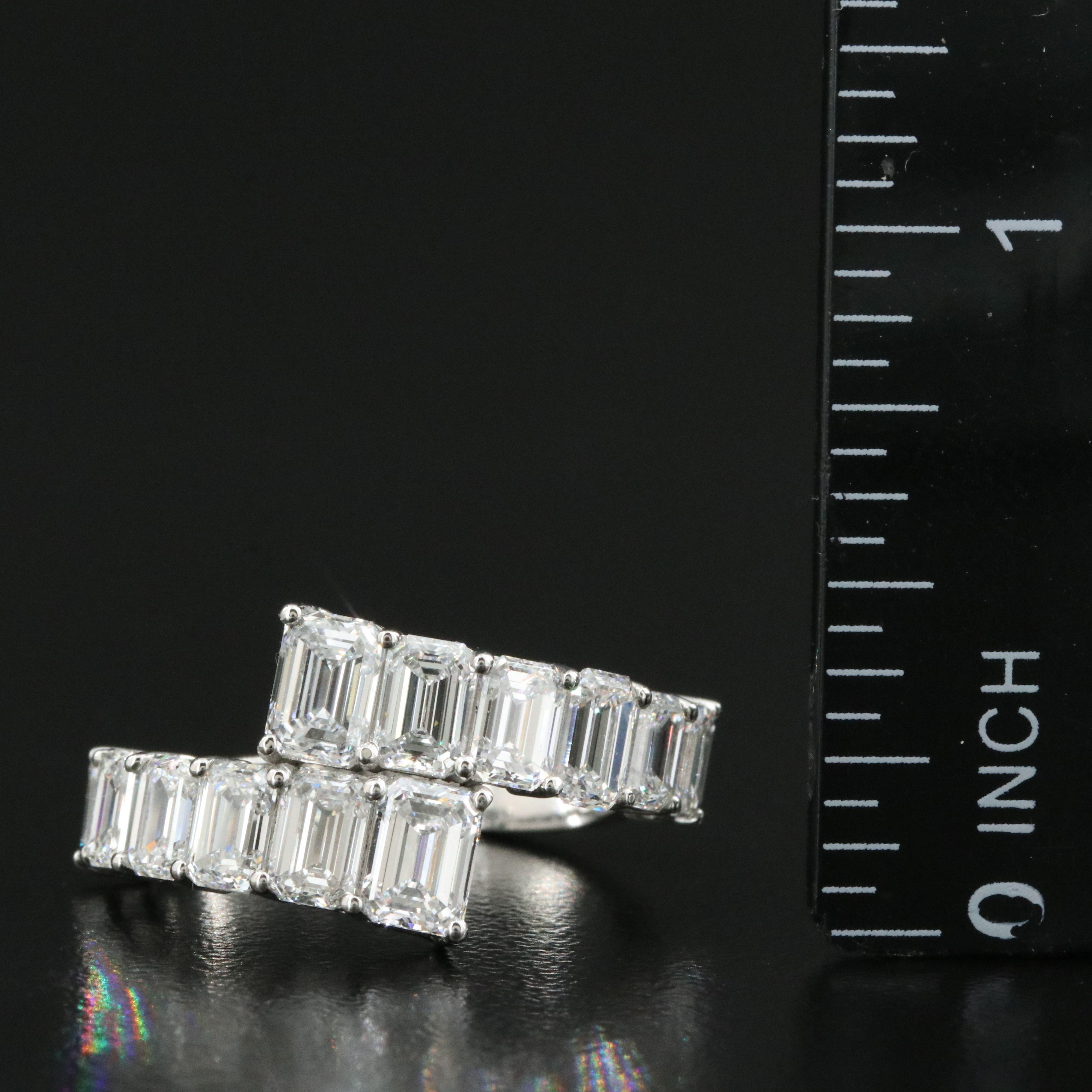 Platinum 4.03 CTW Lab Grown Diamond Ring