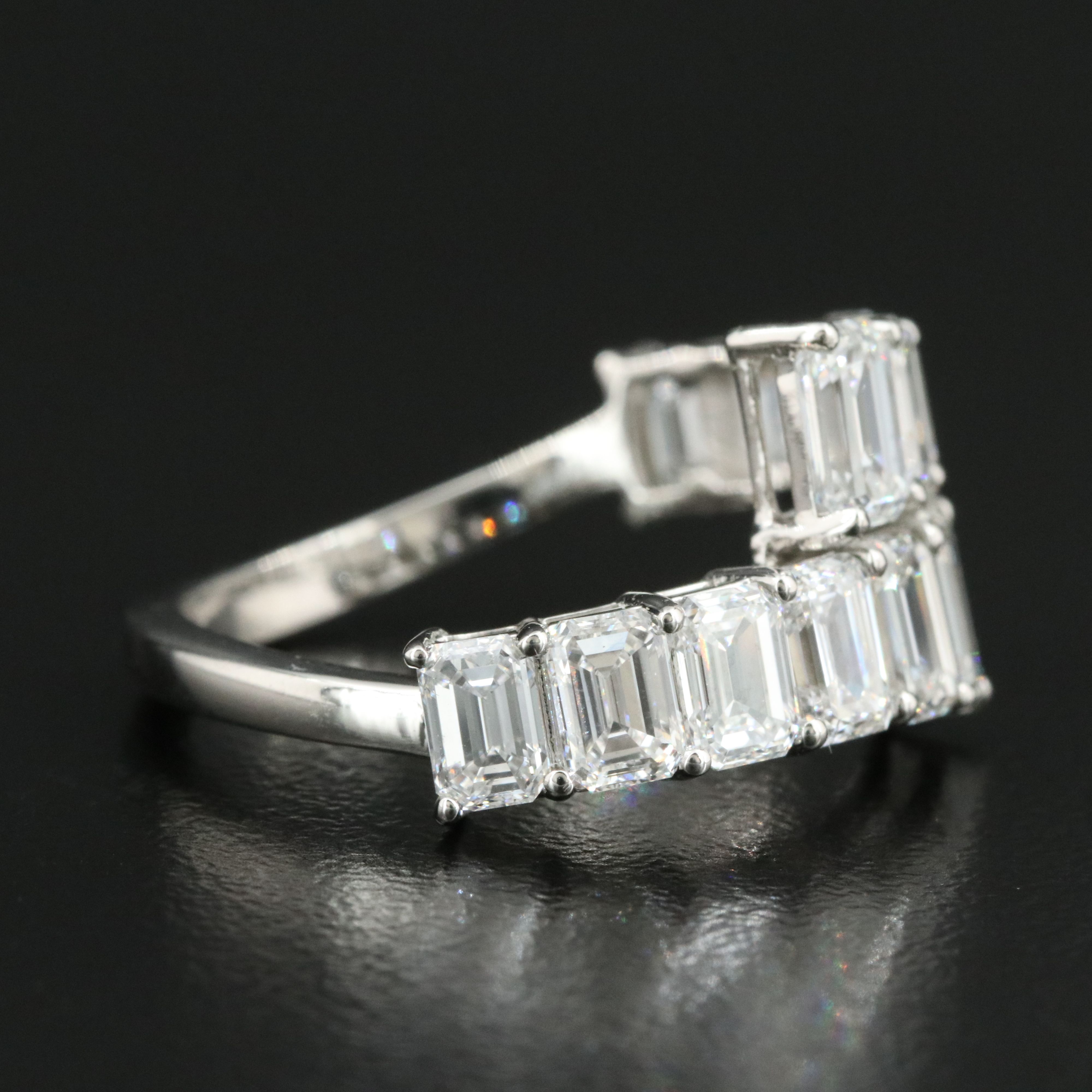 Platinum 4.03 CTW Lab Grown Diamond Ring