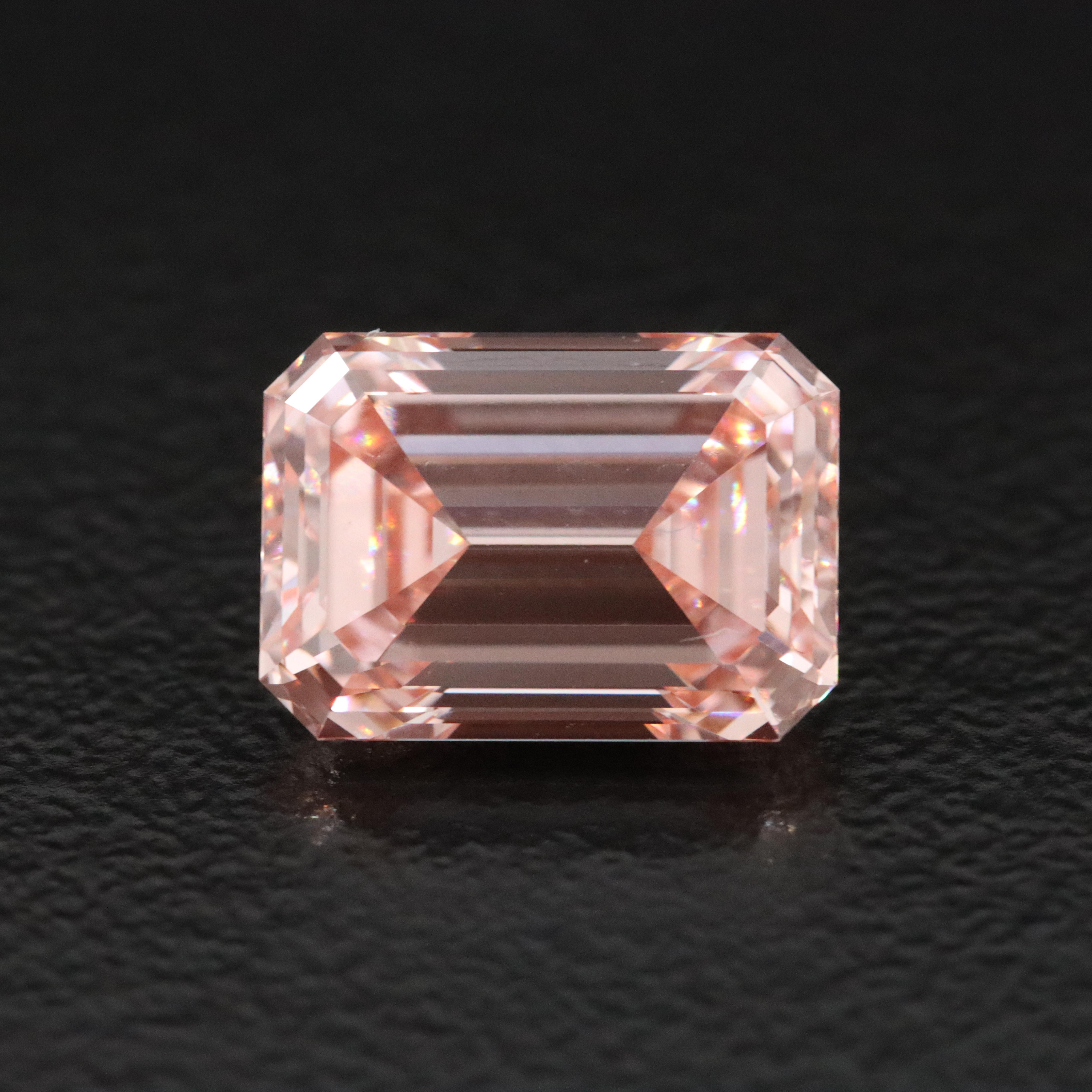 Loose 3.10 CT Lab Grown Fancy Pink Diamond with IGI Report