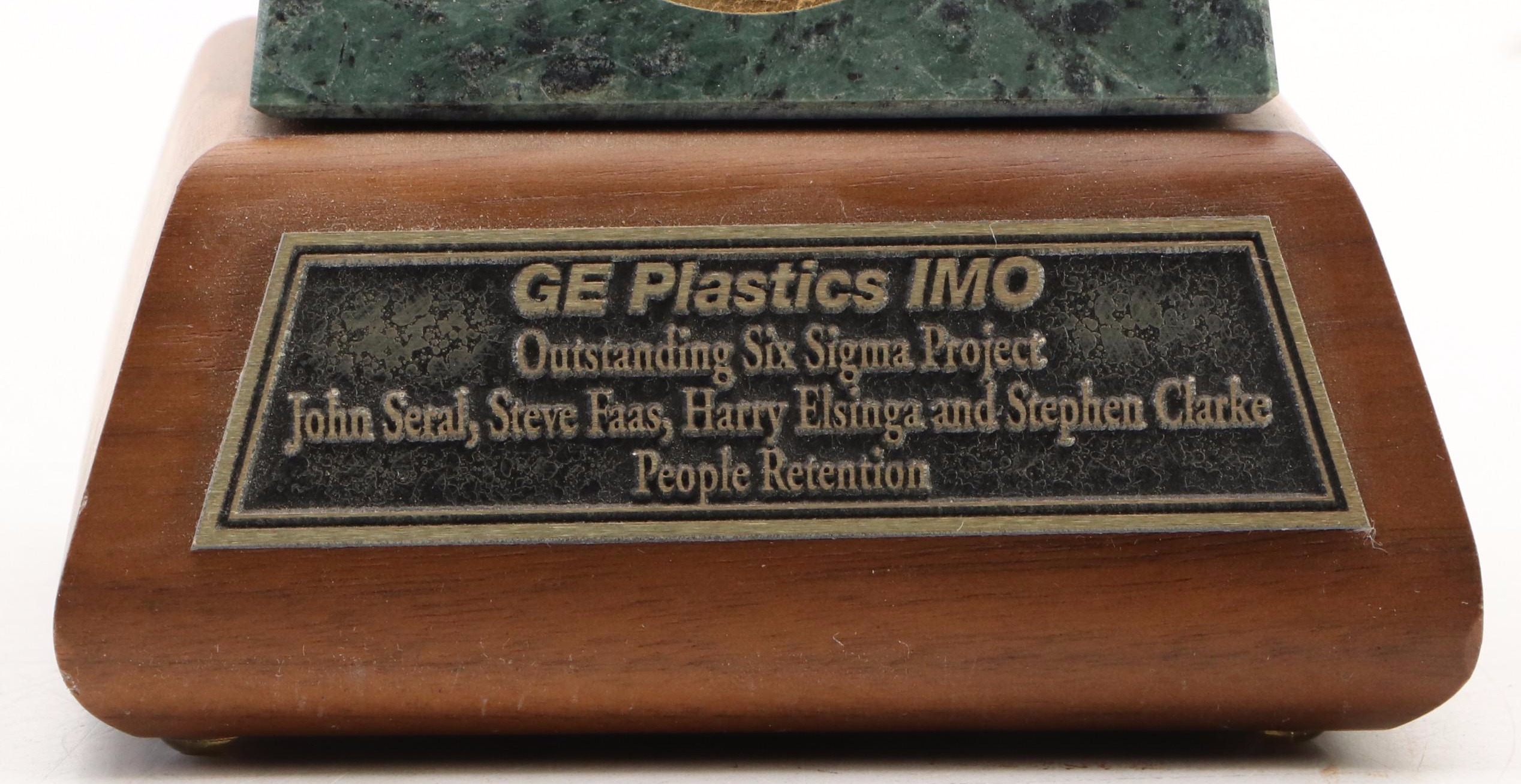 Cast Iron Seal Press with Air Academy Statapult, Obelisk Award, Foal Paperweight