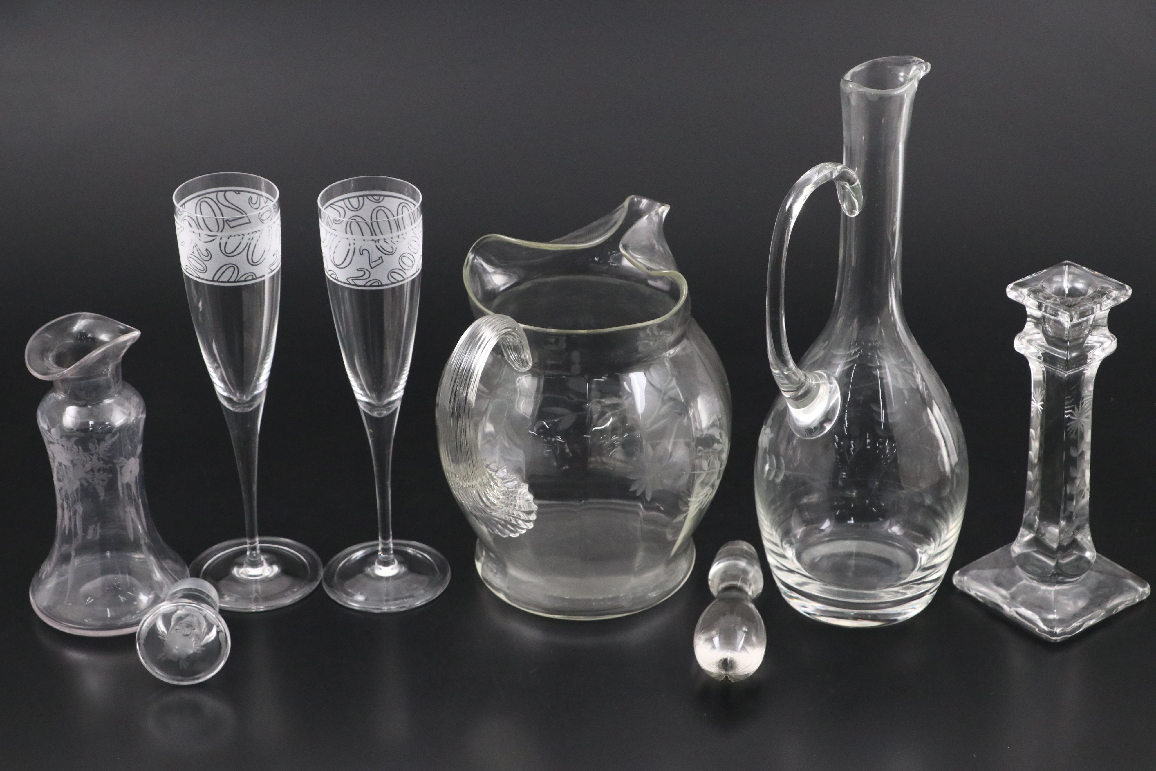 Tiffany & Co. Millennium Champagne Flutes, Cruets, Decanter and More