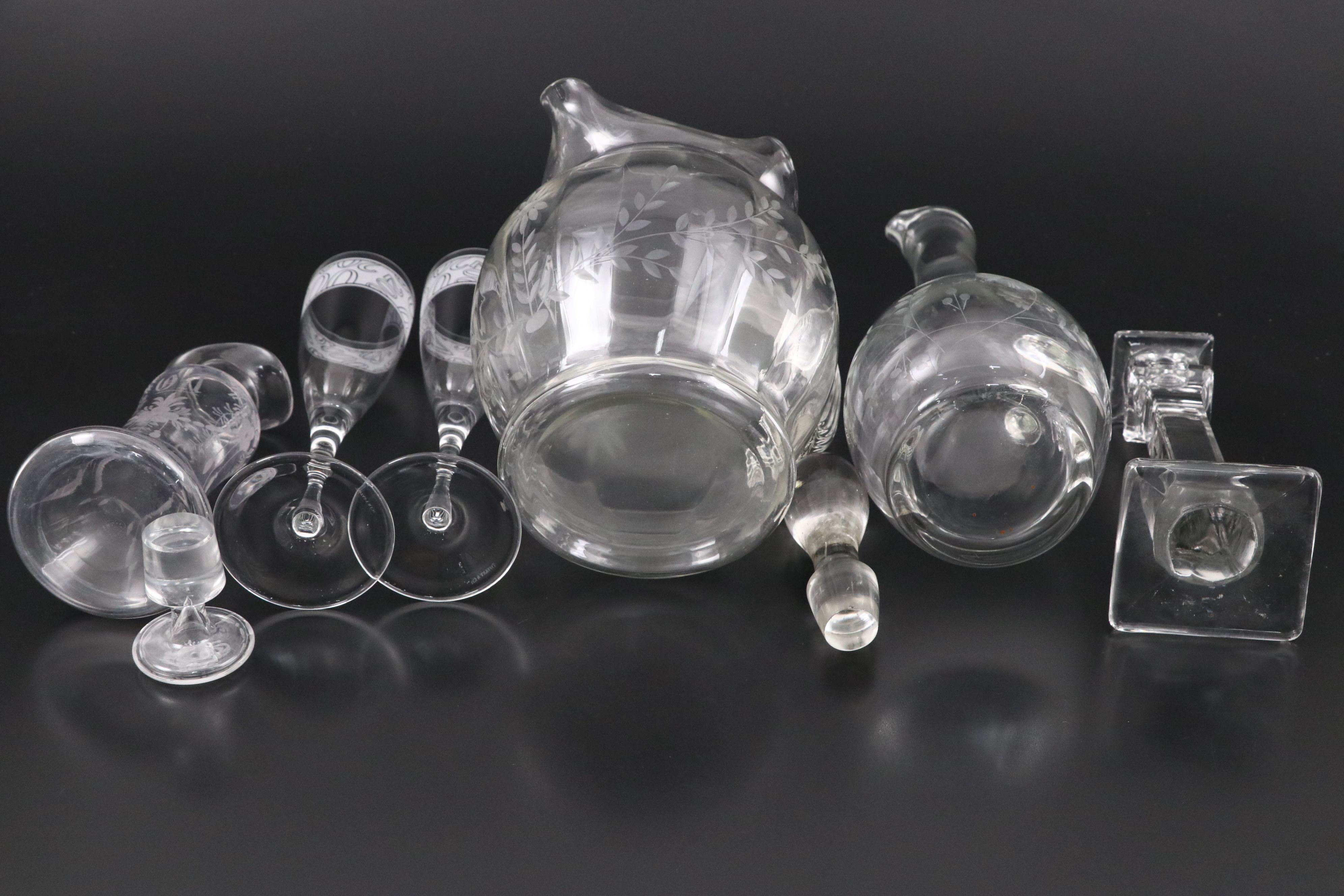 Tiffany & Co. Millennium Champagne Flutes, Cruets, Decanter and More