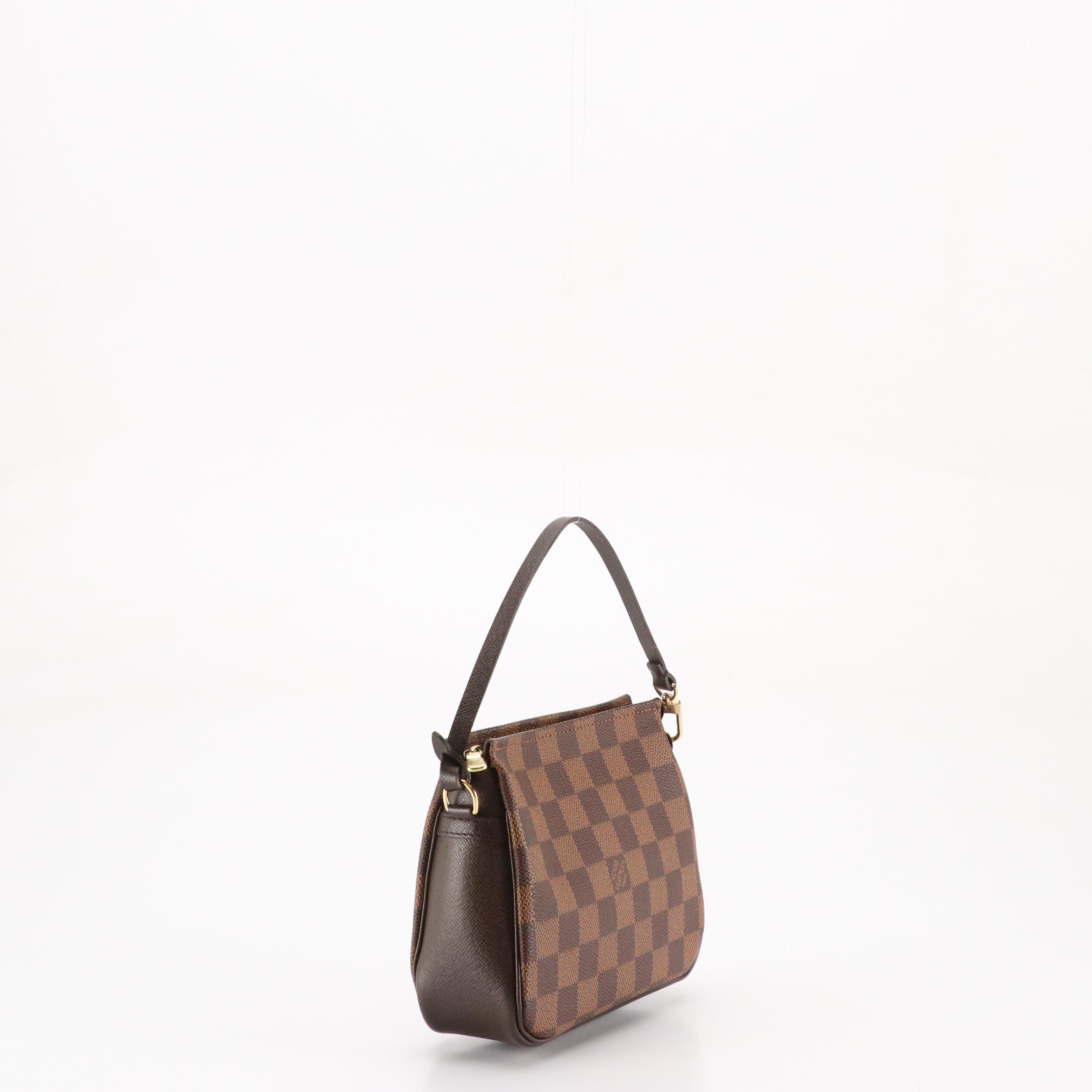 Louis Vuitton Trousse Accessories Pochette Bag in Damier Ebene Canvas