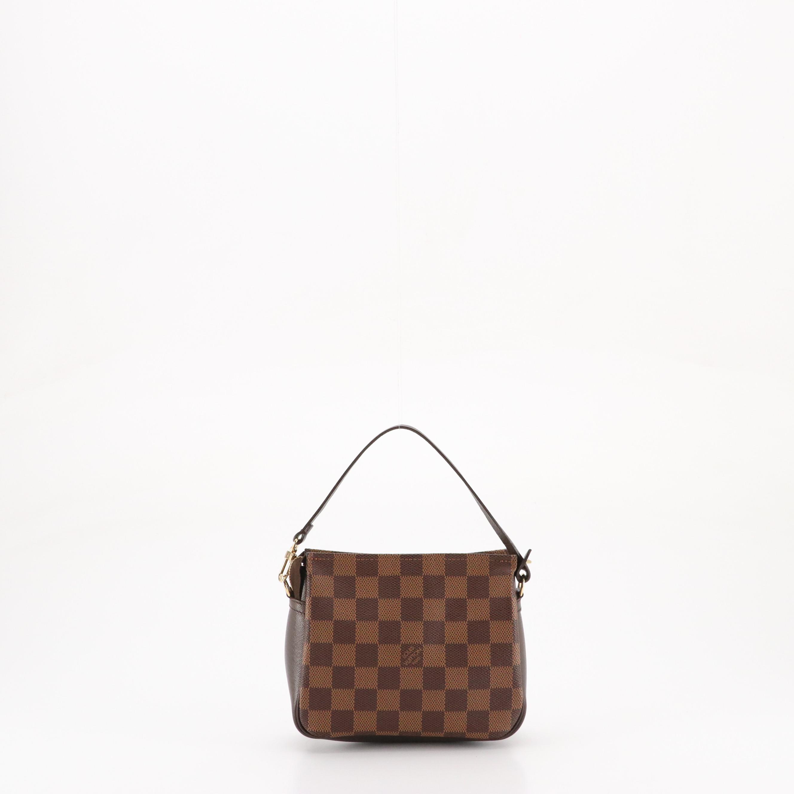Louis Vuitton Trousse Accessories Pochette Bag in Damier Ebene Canvas