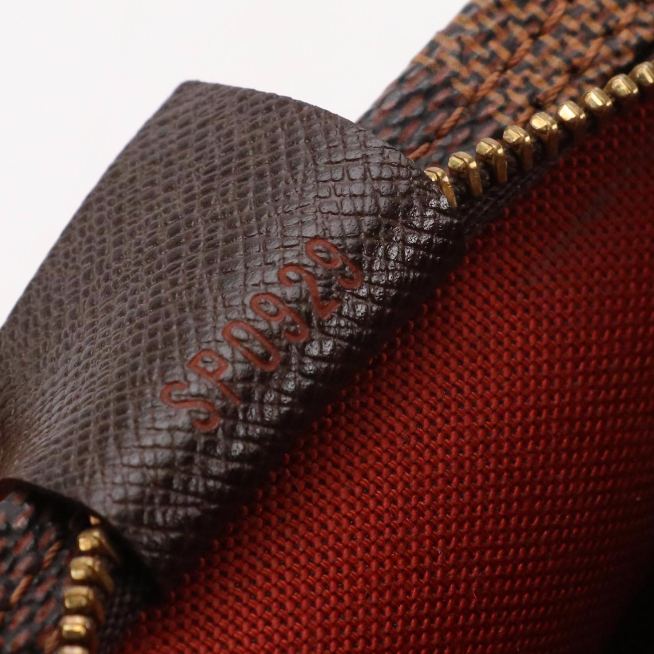 Louis Vuitton Trousse Accessories Pochette Bag in Damier Ebene Canvas