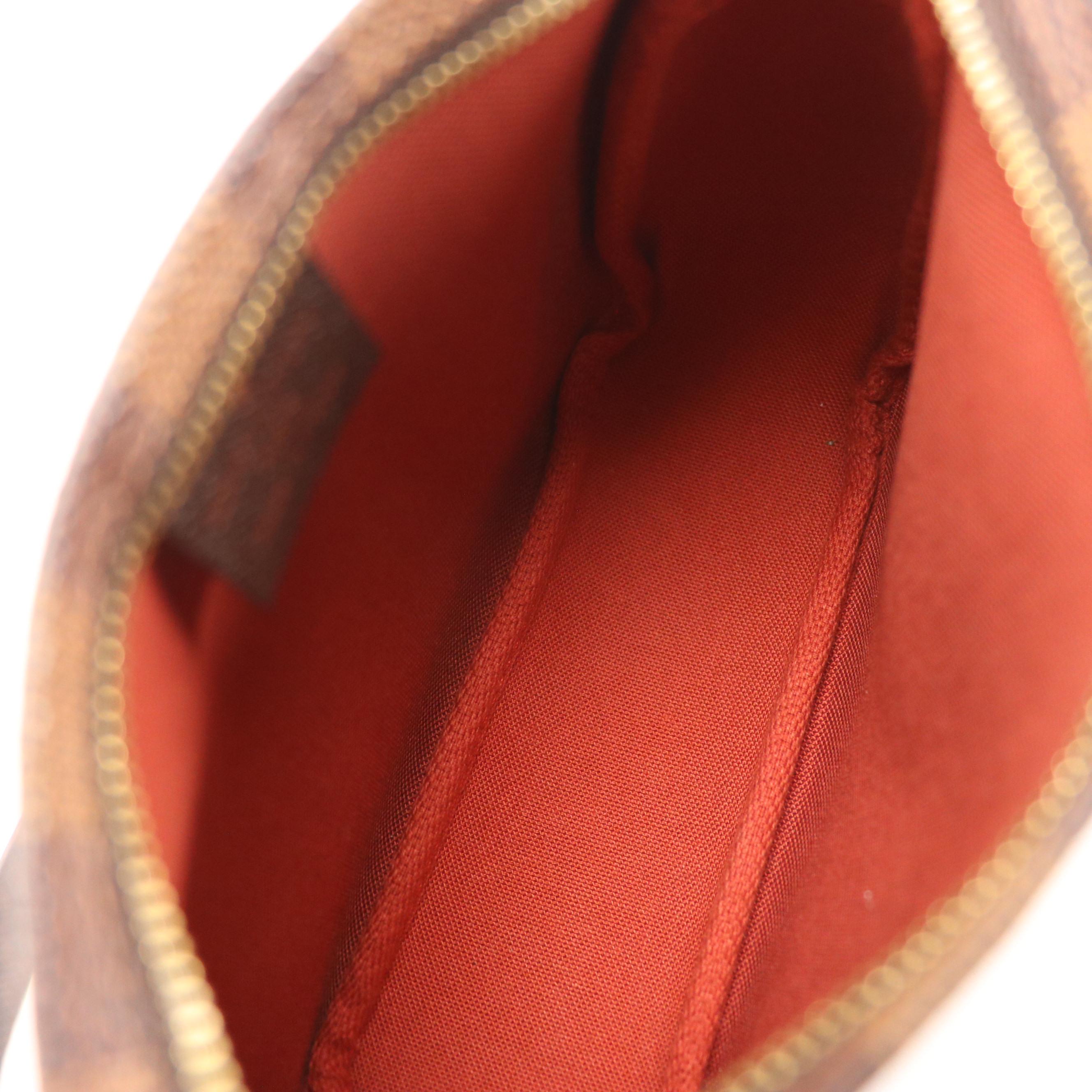 Louis Vuitton Trousse Accessories Pochette Bag in Damier Ebene Canvas