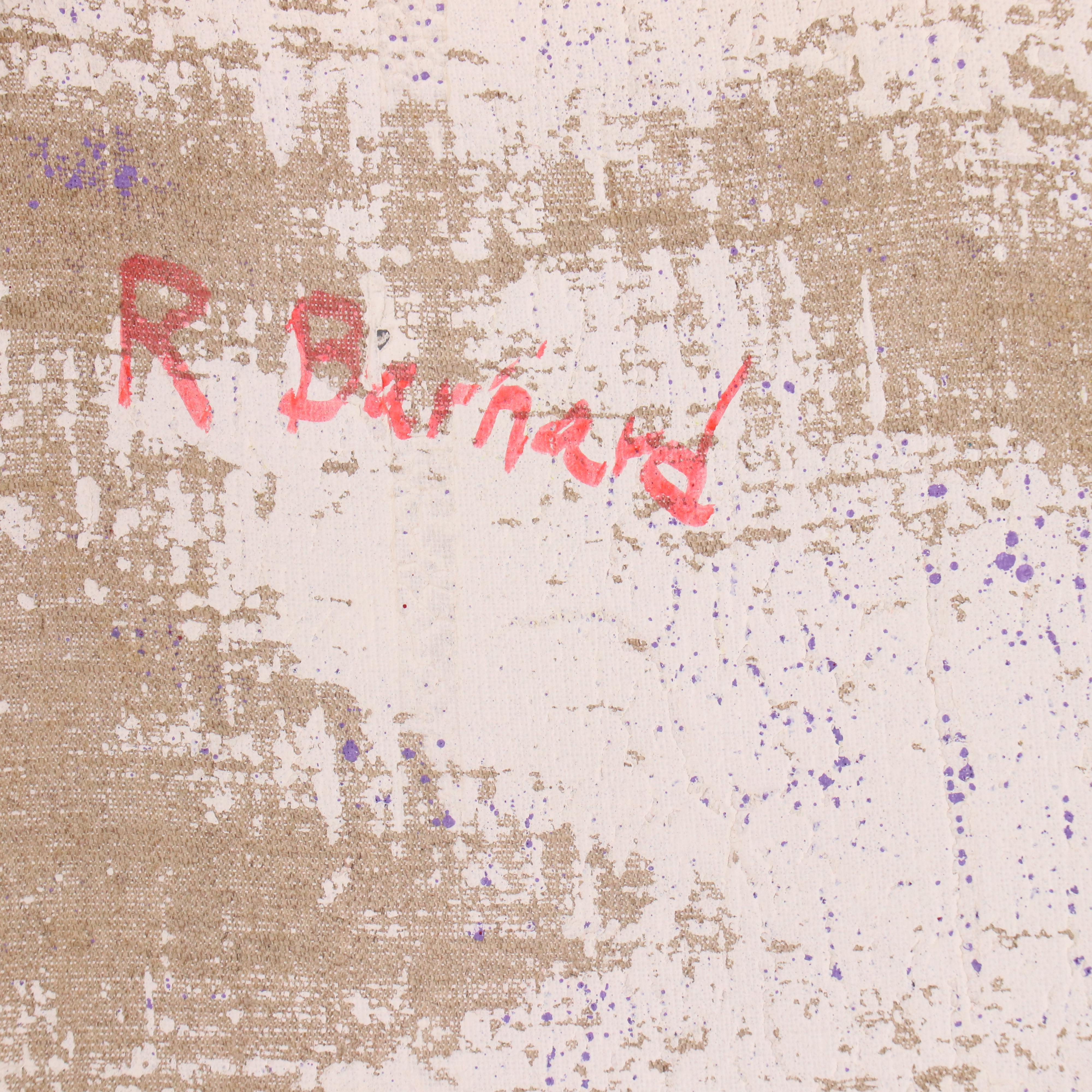 Robert Barnard Acrylic Painting "Blue Machine with Wild Flower," 1998