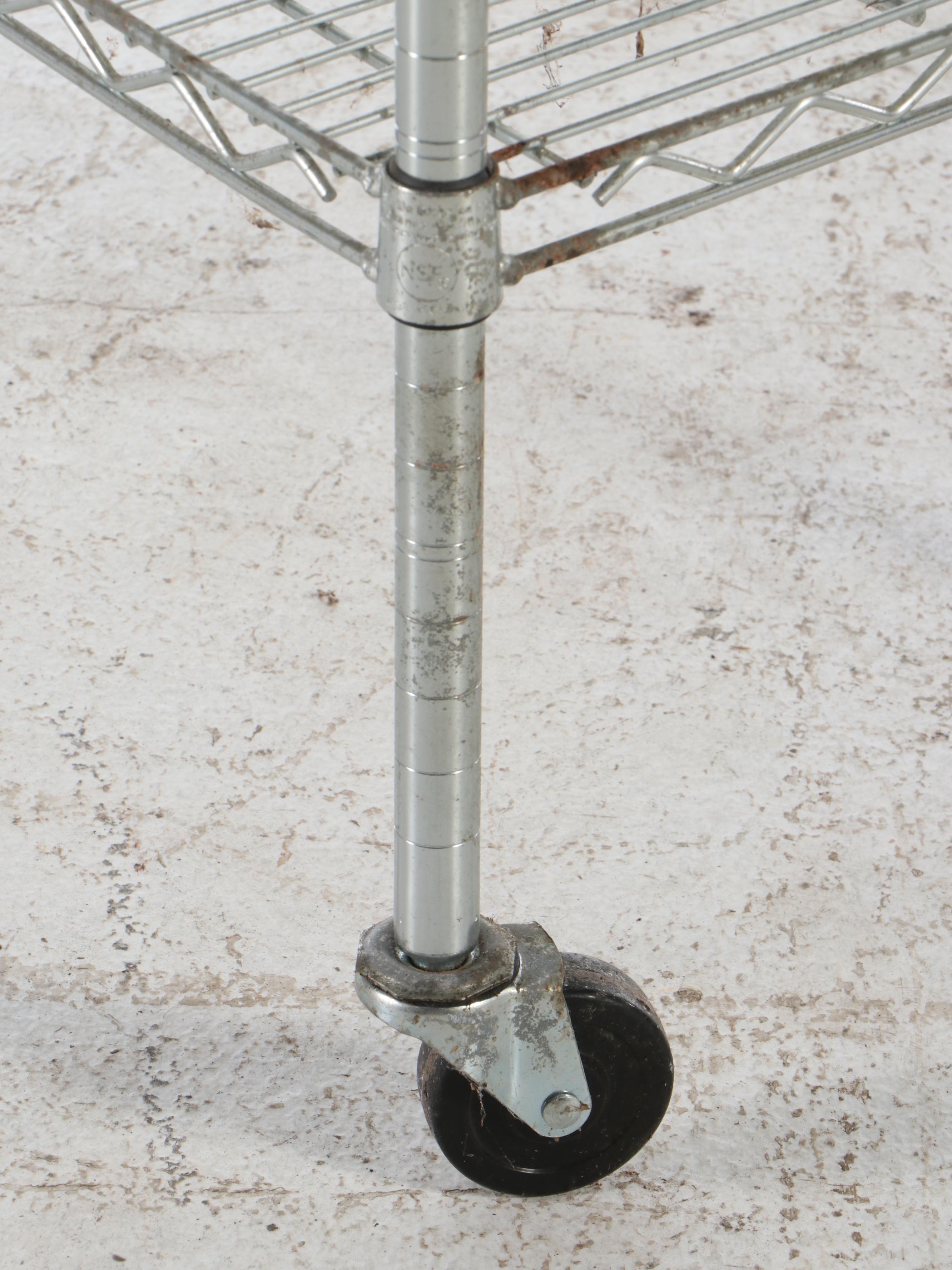 Two Seville Classics Inc. Metal Rolling Racks