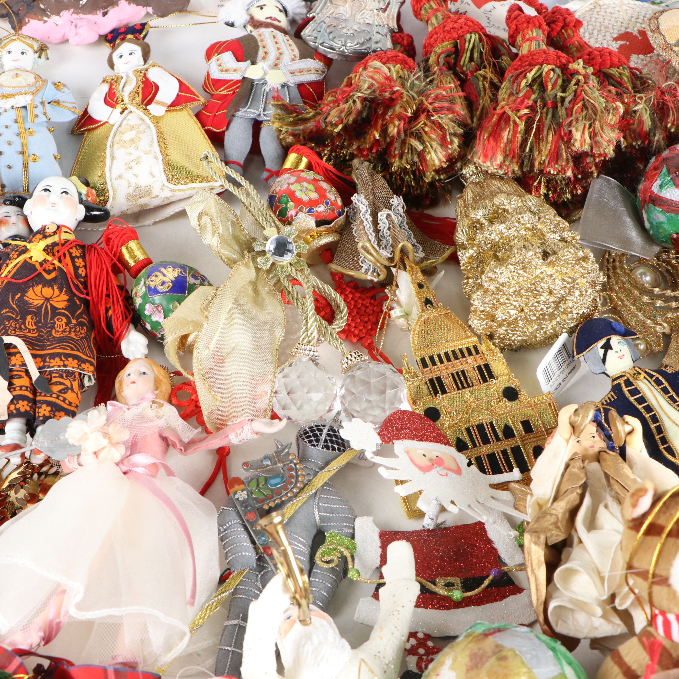 Fabric, Glass, Metal, and More Christmas Tree Ornaments