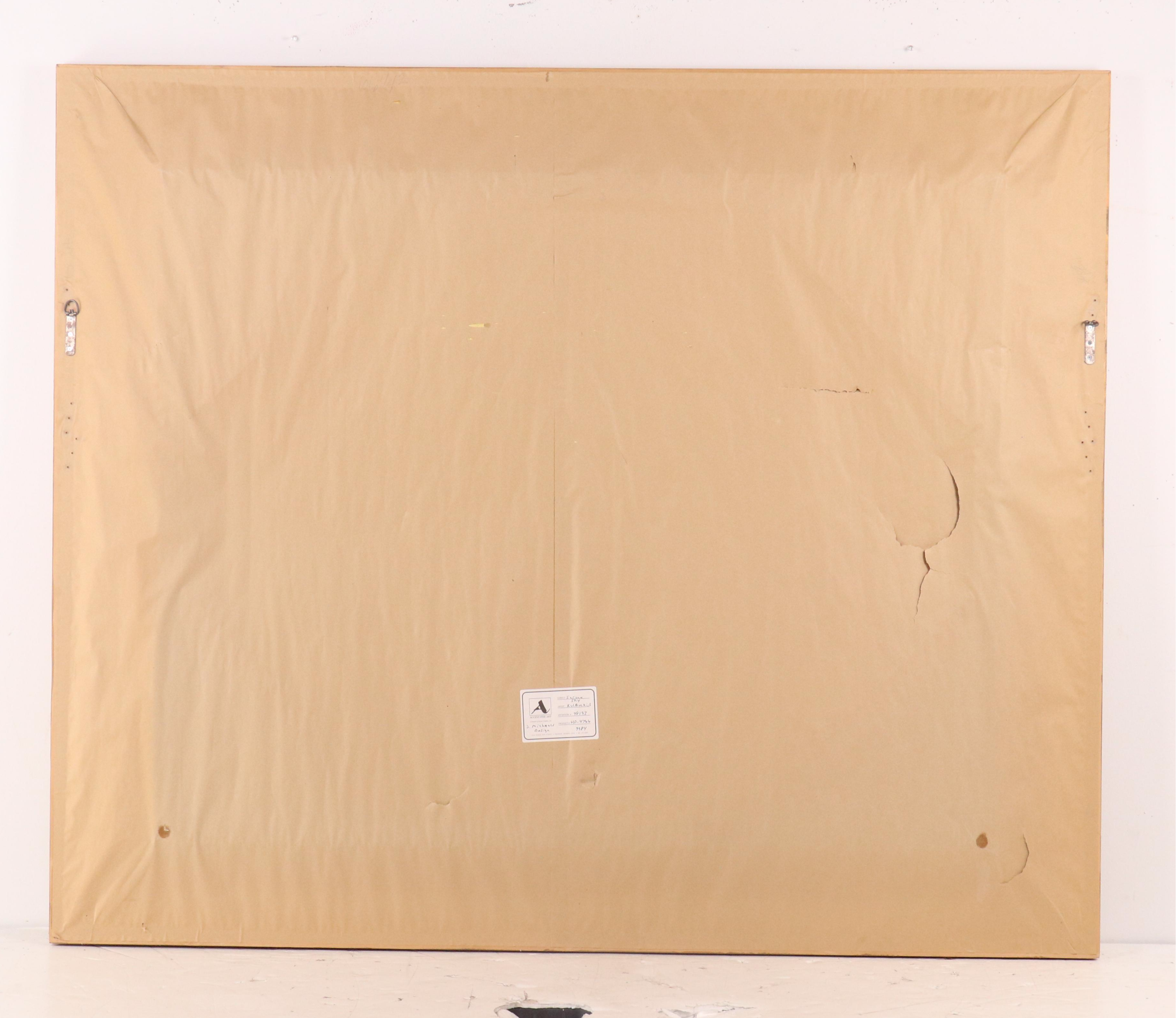 Large-Scale Jane Kulbacki Cloudscape Oil Painting, Late 20th Century