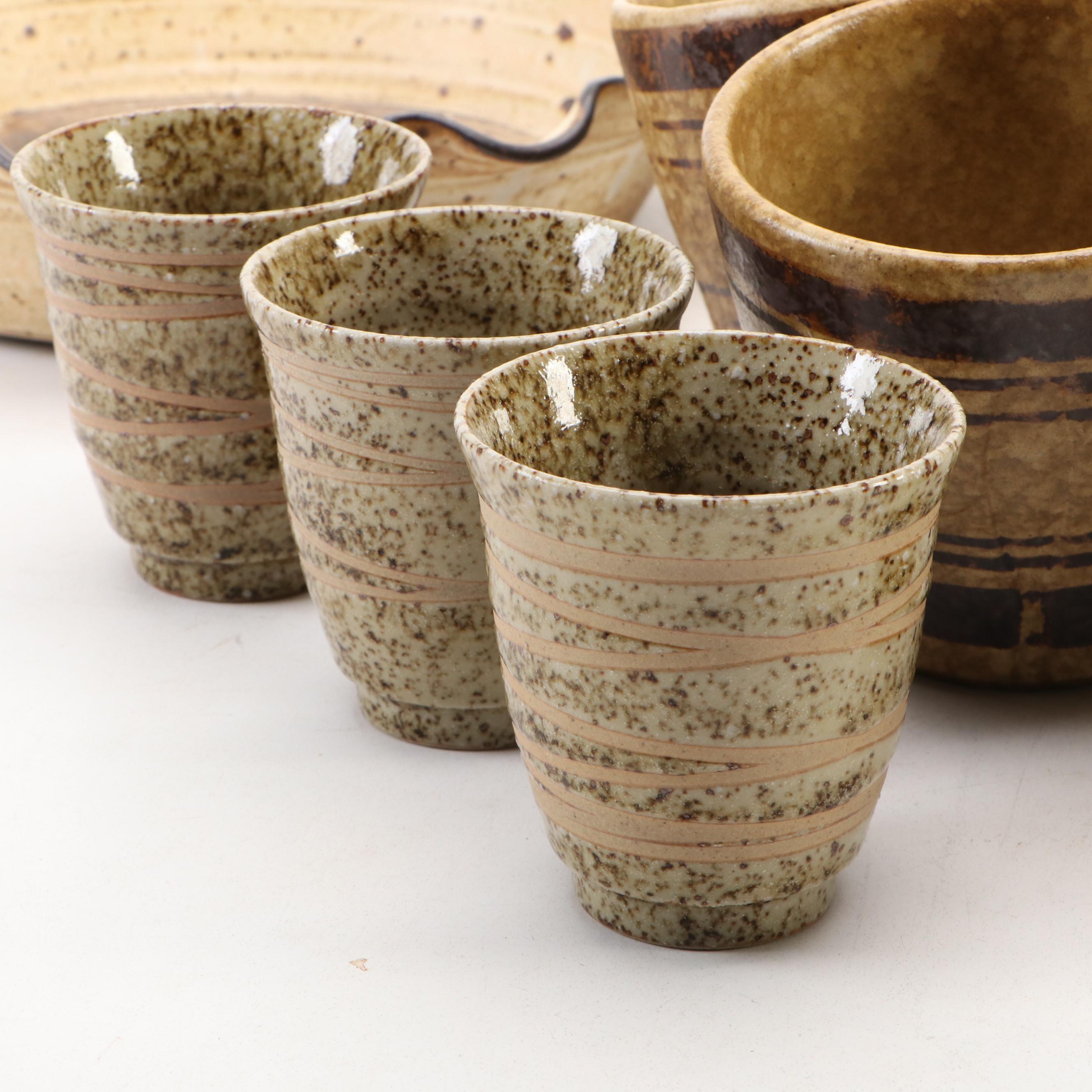 Pottery Craft, Tom's Thumb with Other Cups, Vases, Bowl and More