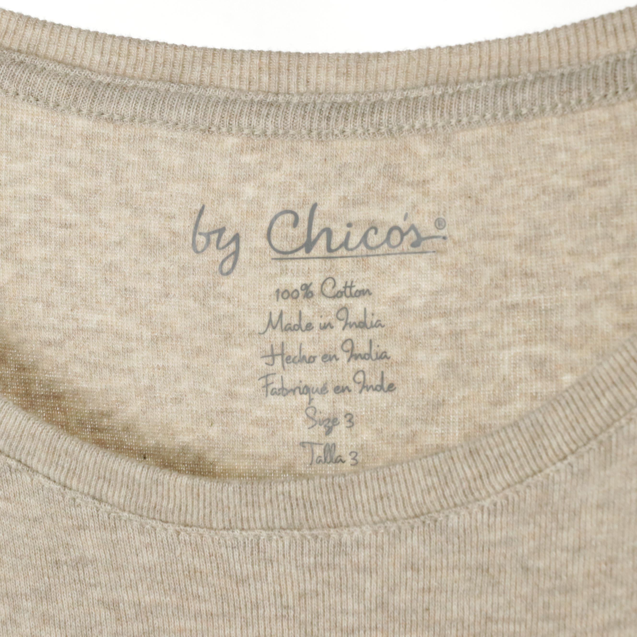 Chico's Appliqué Linen Kurta Tunic, Top, Tank, and Banana Republic Linen Shirt