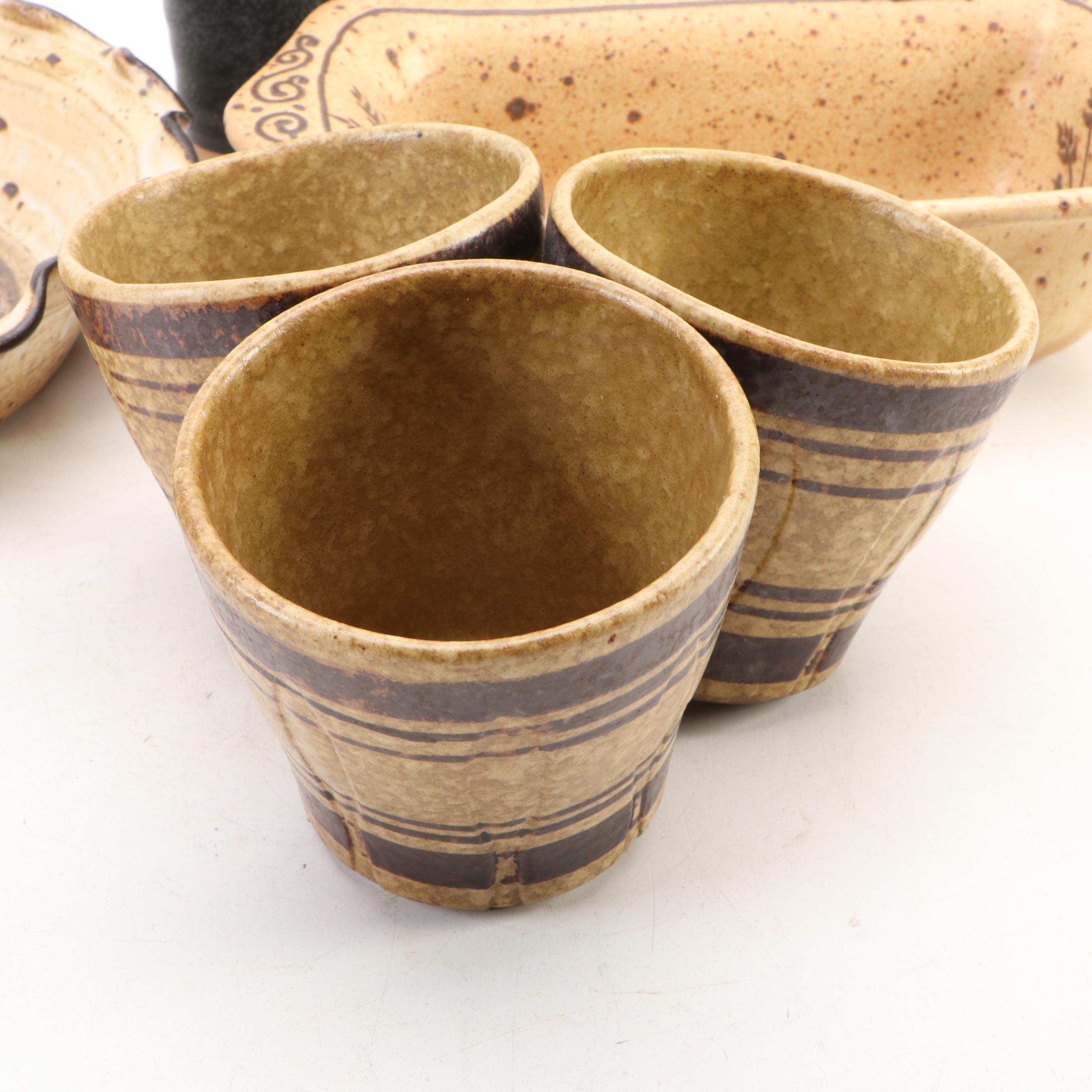 Pottery Craft, Tom's Thumb with Other Cups, Vases, Bowl and More