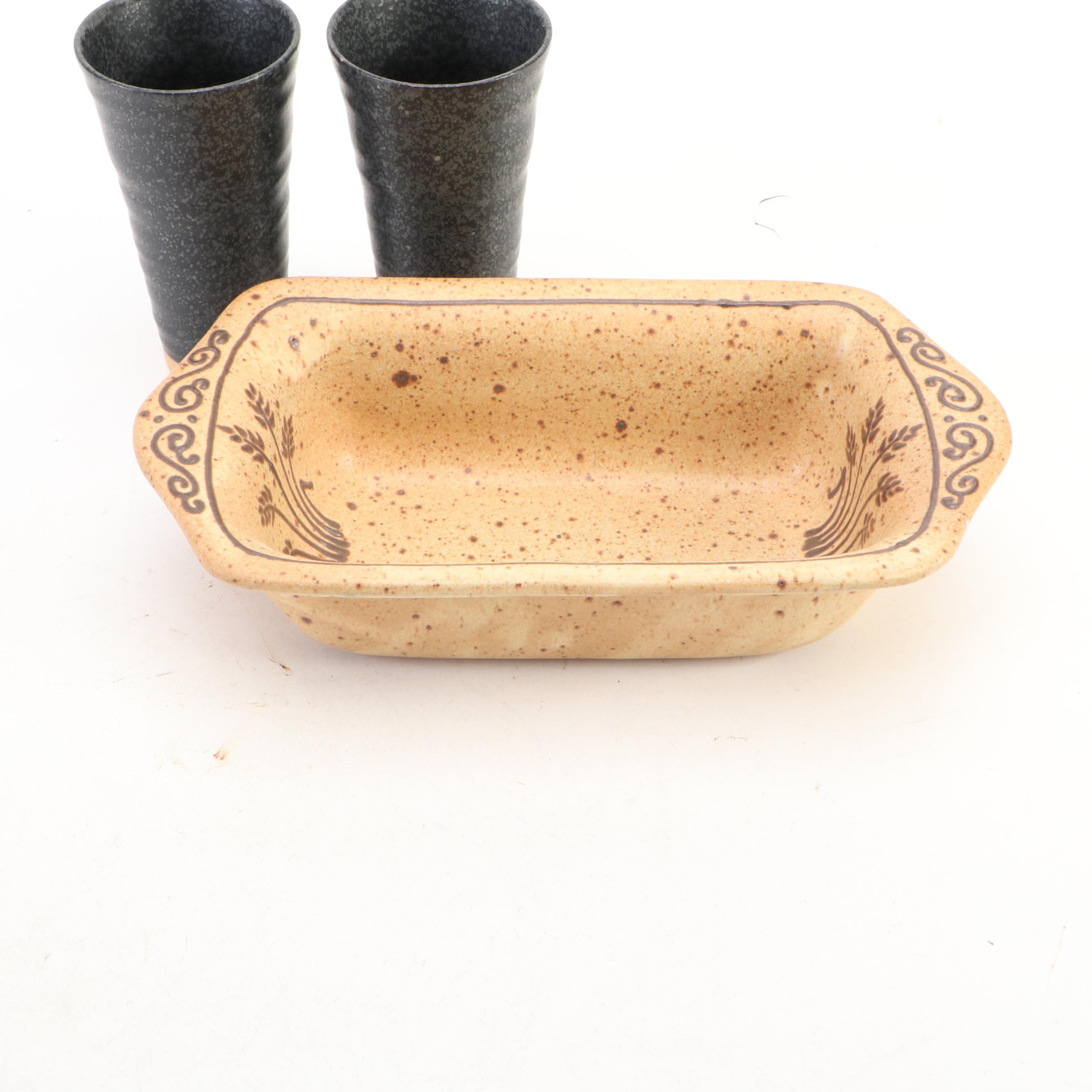 Pottery Craft, Tom's Thumb with Other Cups, Vases, Bowl and More