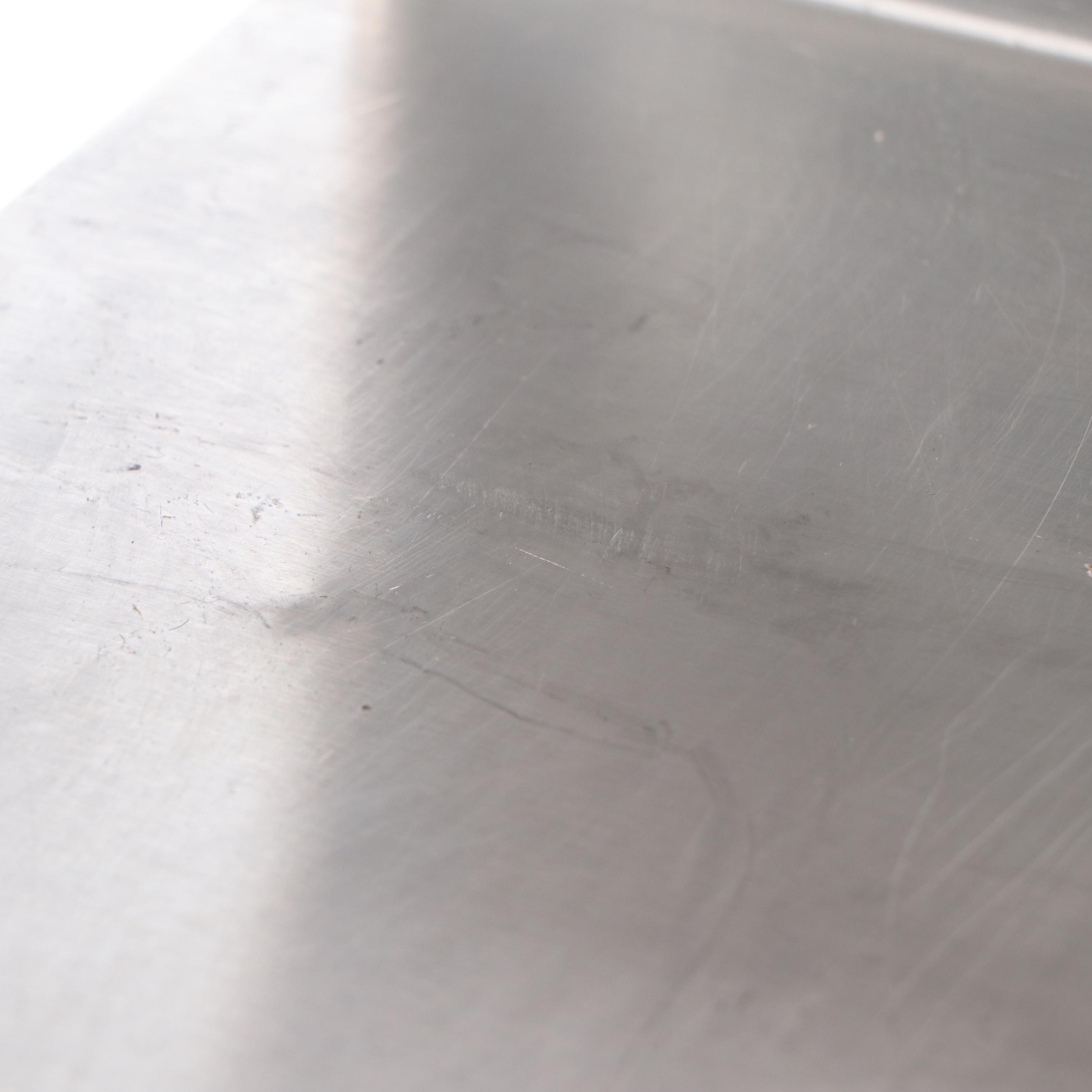 Two Stainless Steel Counter Tops and Rolling Work Station