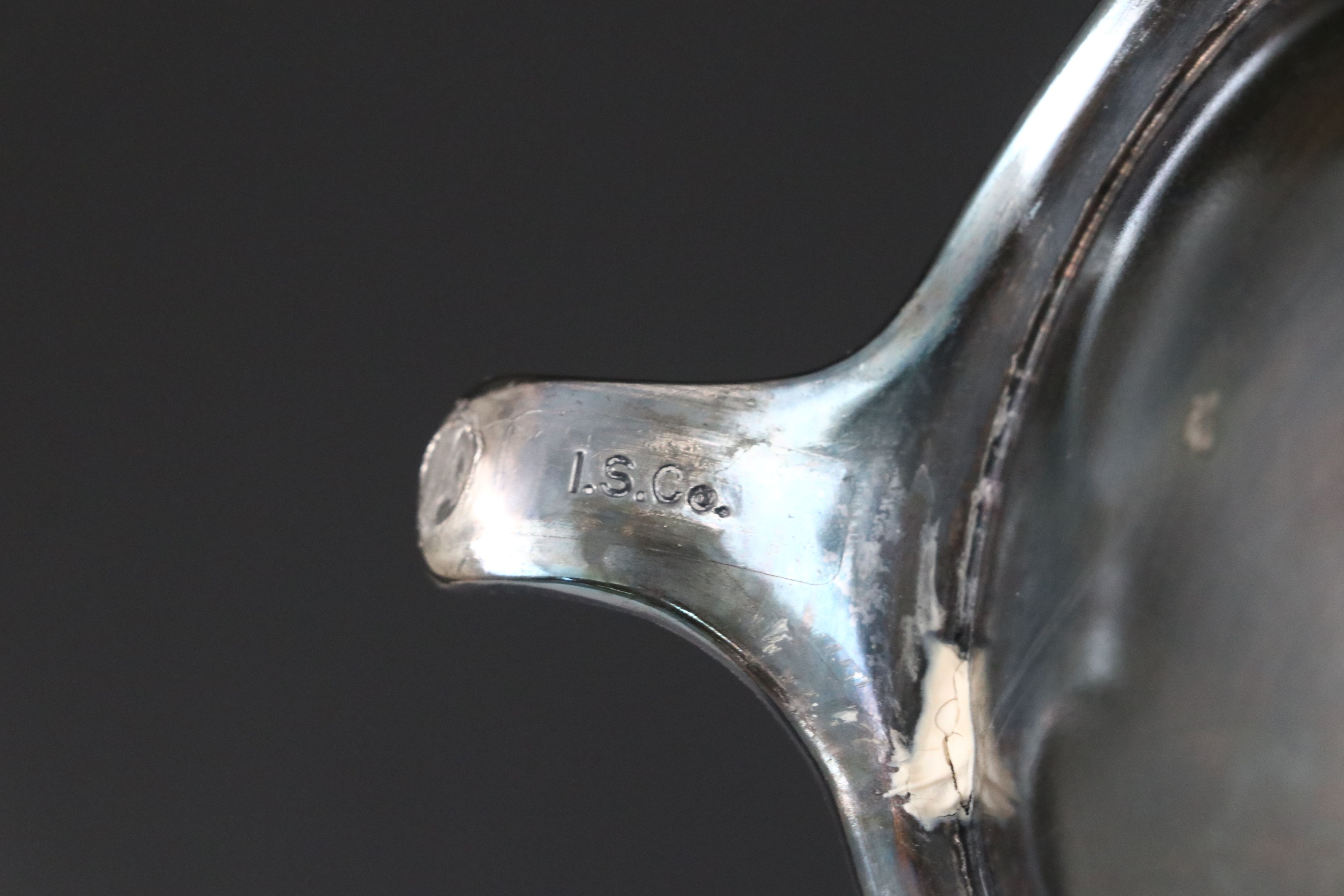 Rogers Silver Plate Serving Tray with Other Coffee and Teapots, Mid–Late 20th C.