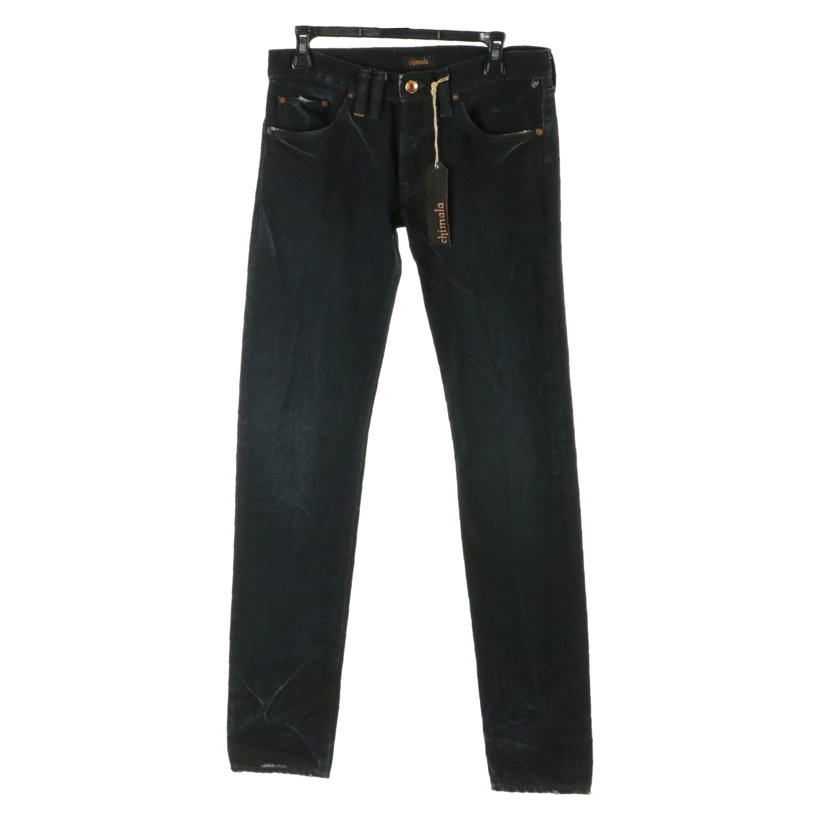 Chimala Straight Fit 'Black' Denim Jeans, With Tag