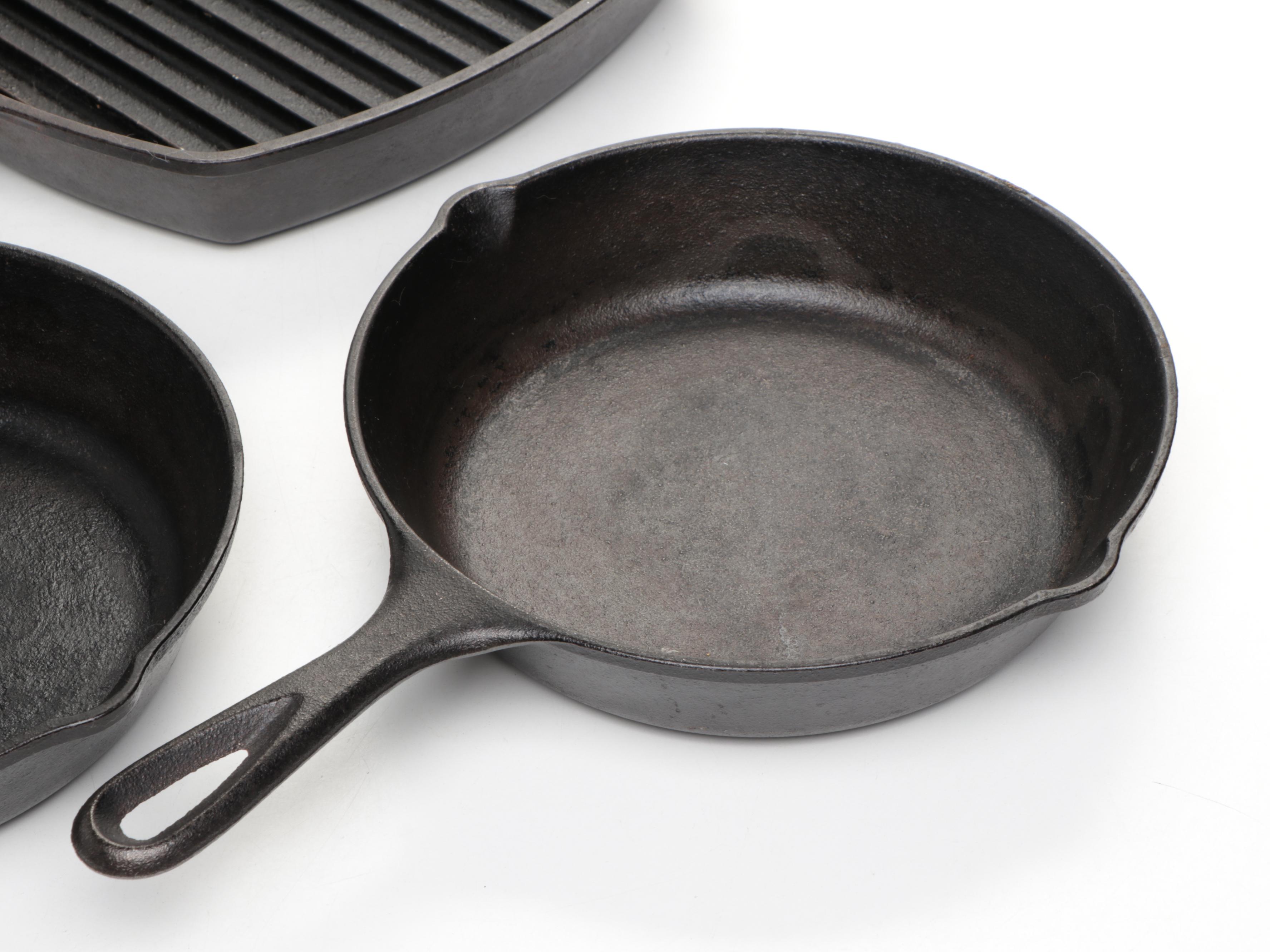 Lodge Cast Iron Grill Pan and Pans