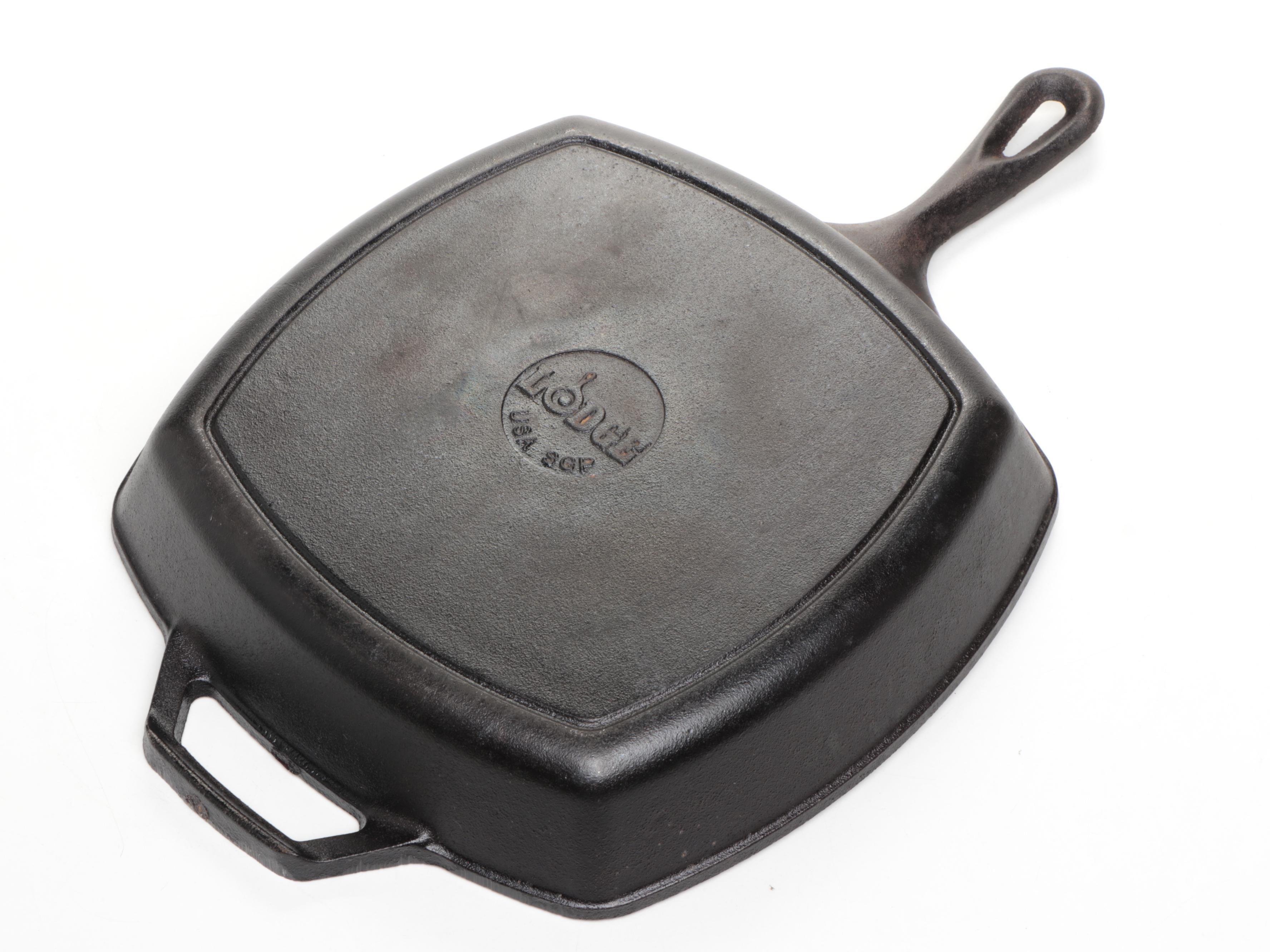 Lodge Cast Iron Grill Pan and Pans