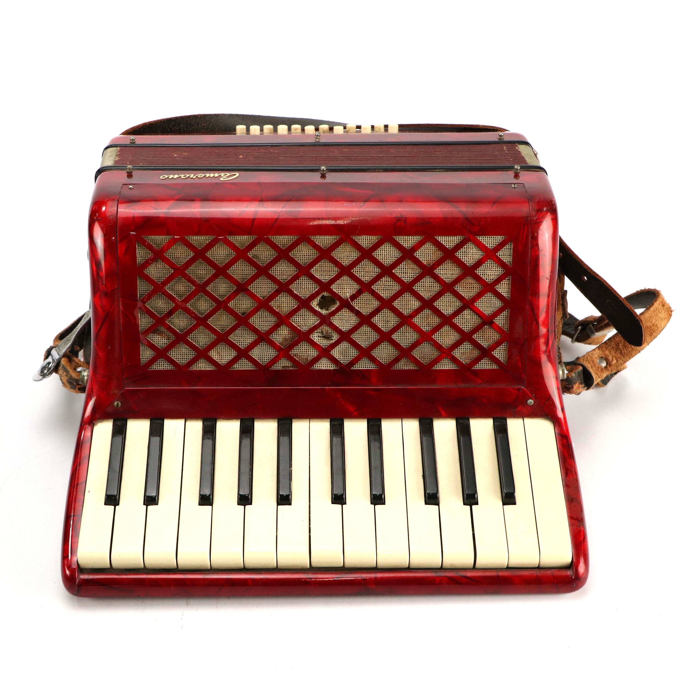 Camerano Italian Piano Accordion with Travel Case and Sheet Music