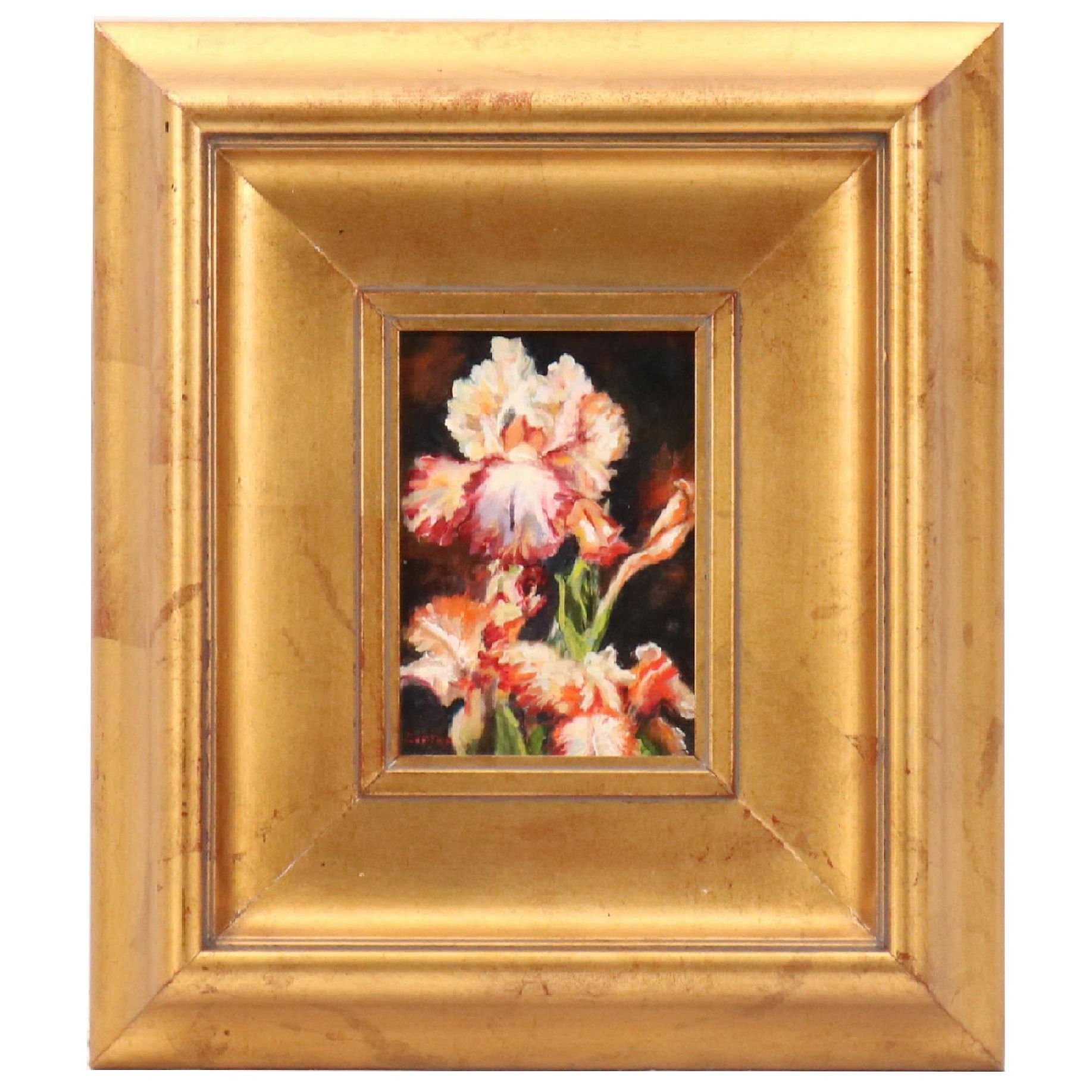 Flower Still Life Oil Painting, Late 20th Century