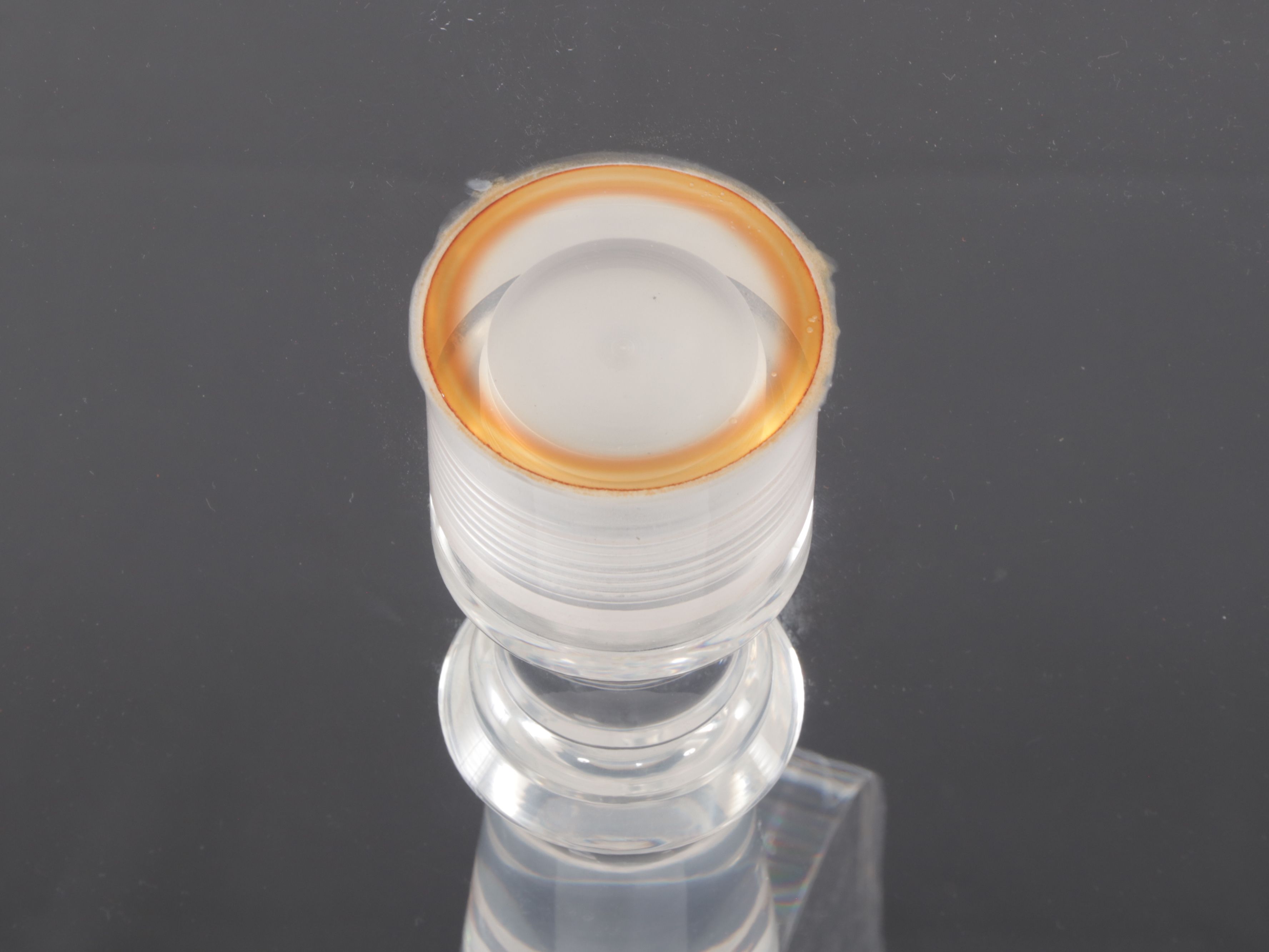 Modernist Style Clear Acrylic End Table