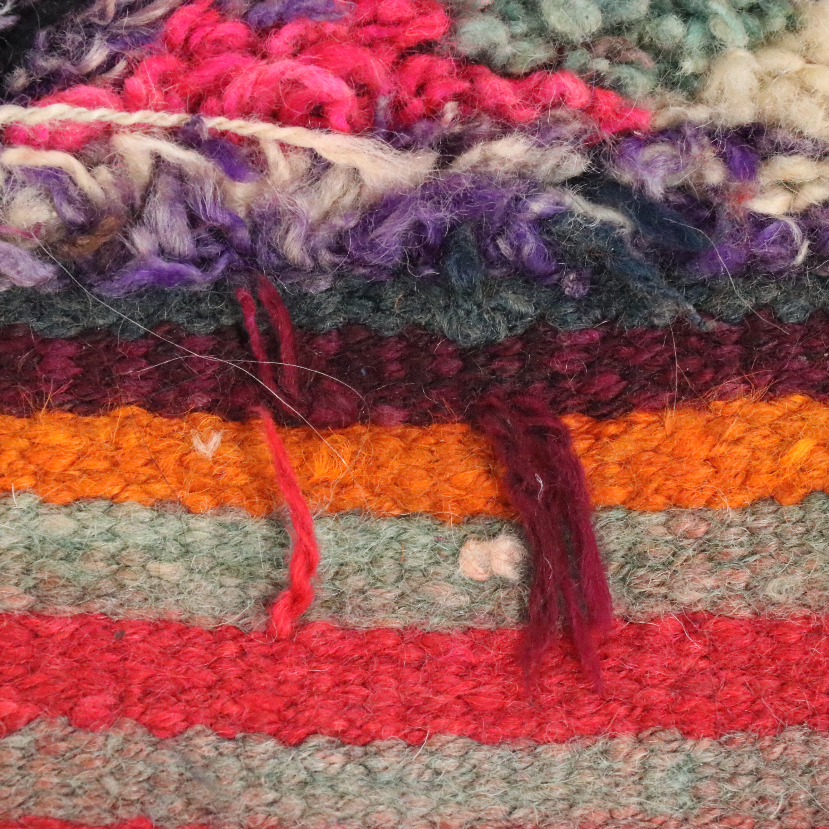 3' x 10'11 Hand-Knotted Moroccan Berber Carpet Runner