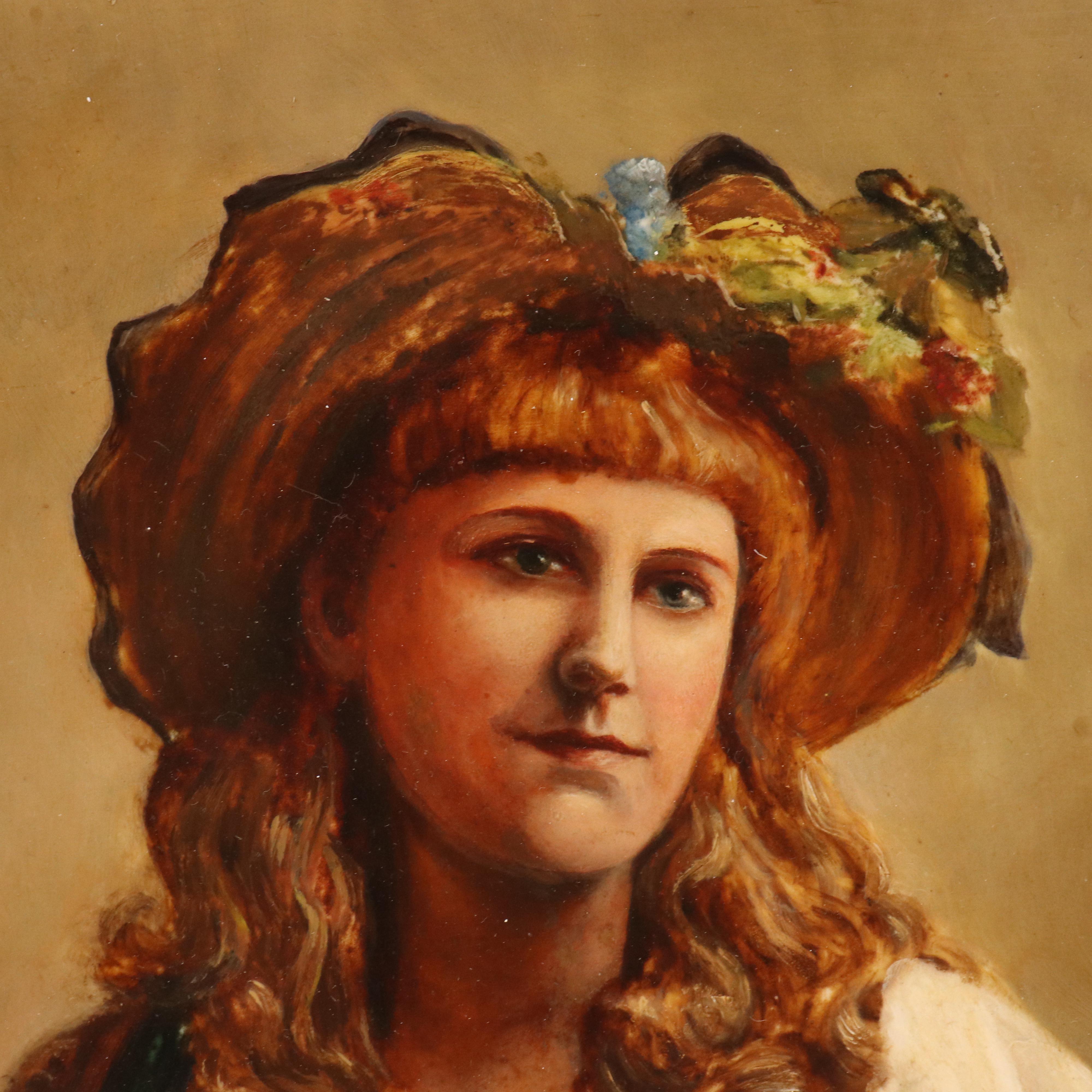 Portrait Oil Painting of Seated Woman